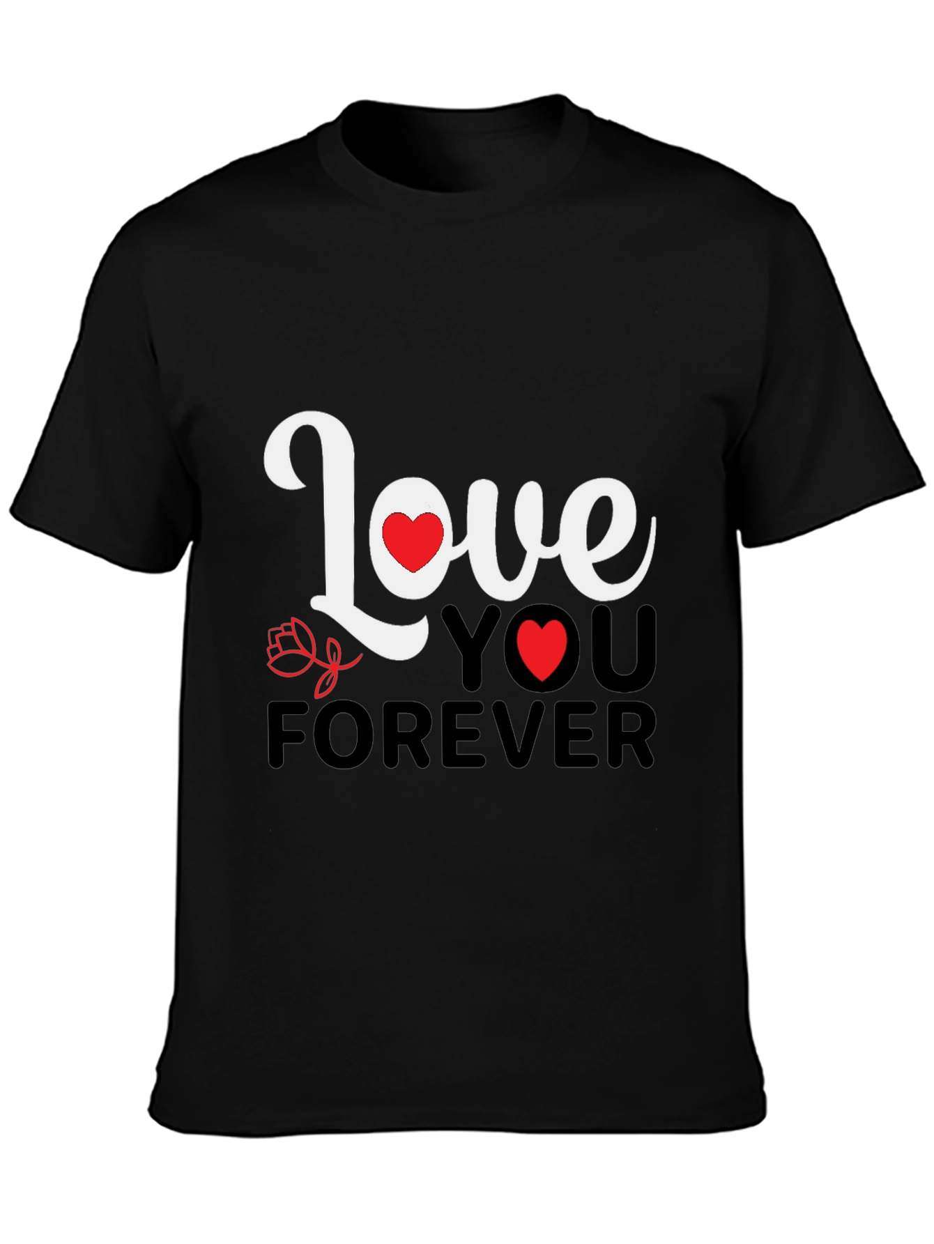 Love You Forever Graphic Tee - Black
