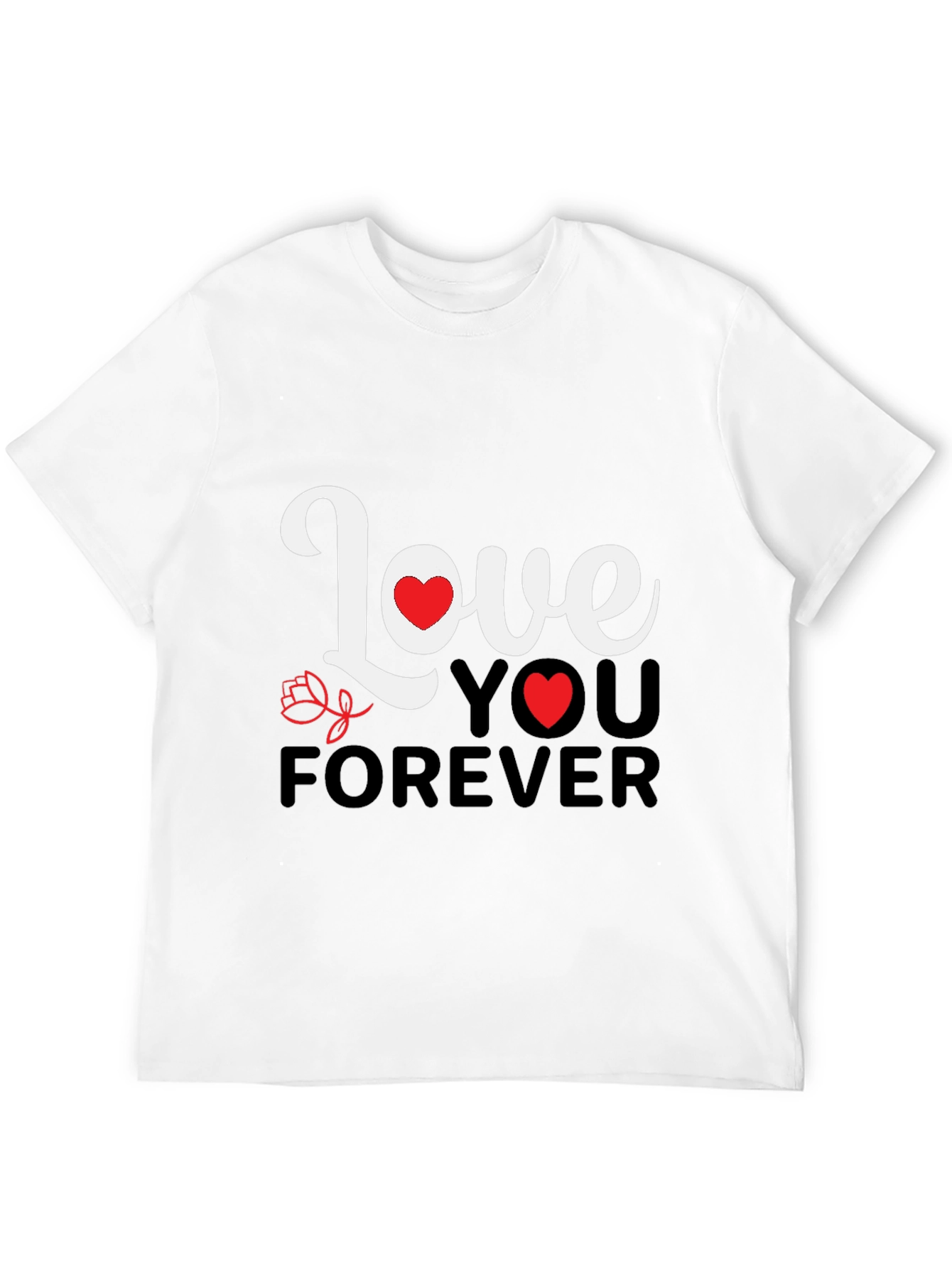 Love You Forever Graphic Tee - Black