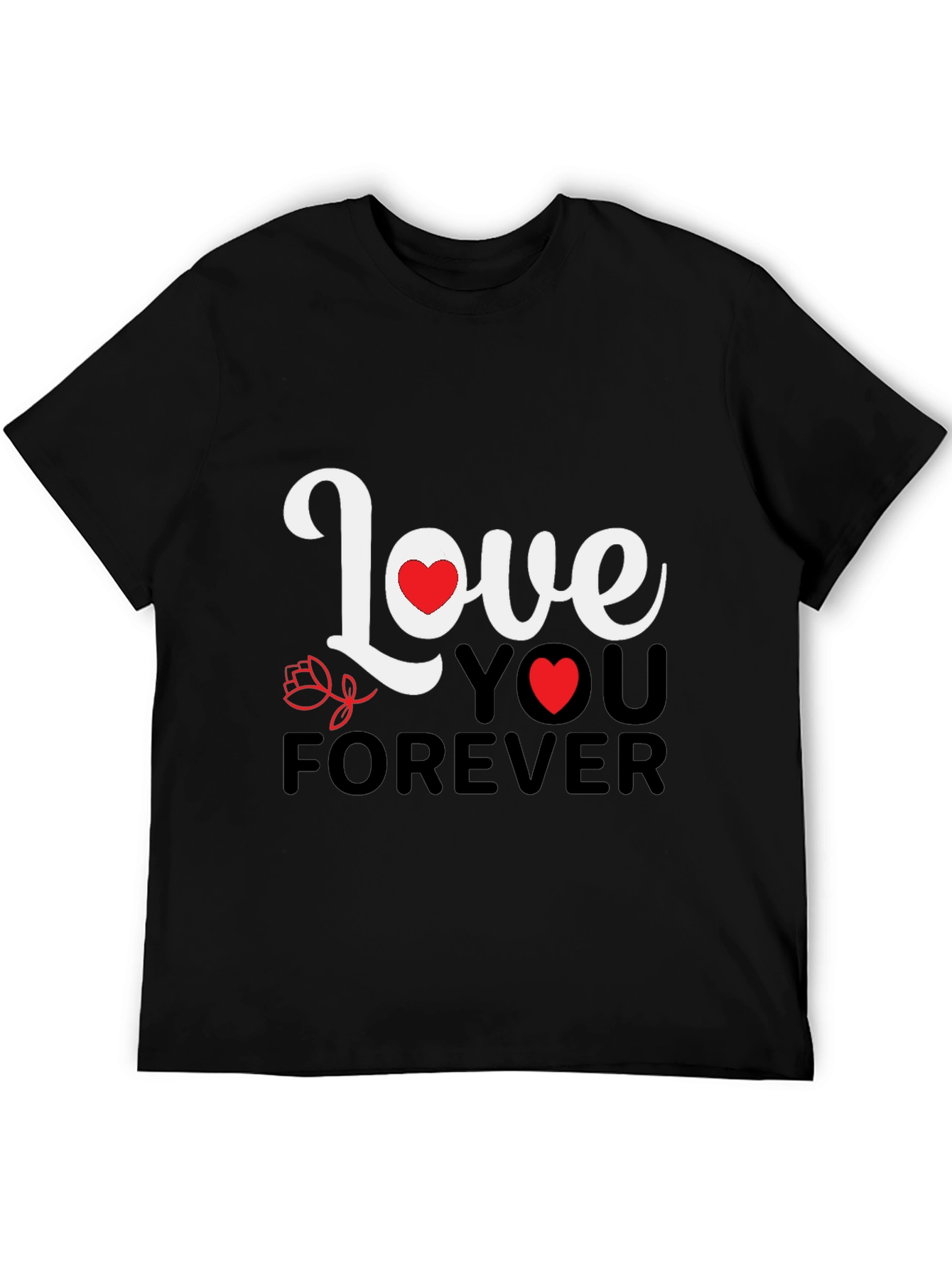 Love You Forever Graphic Tee - Black