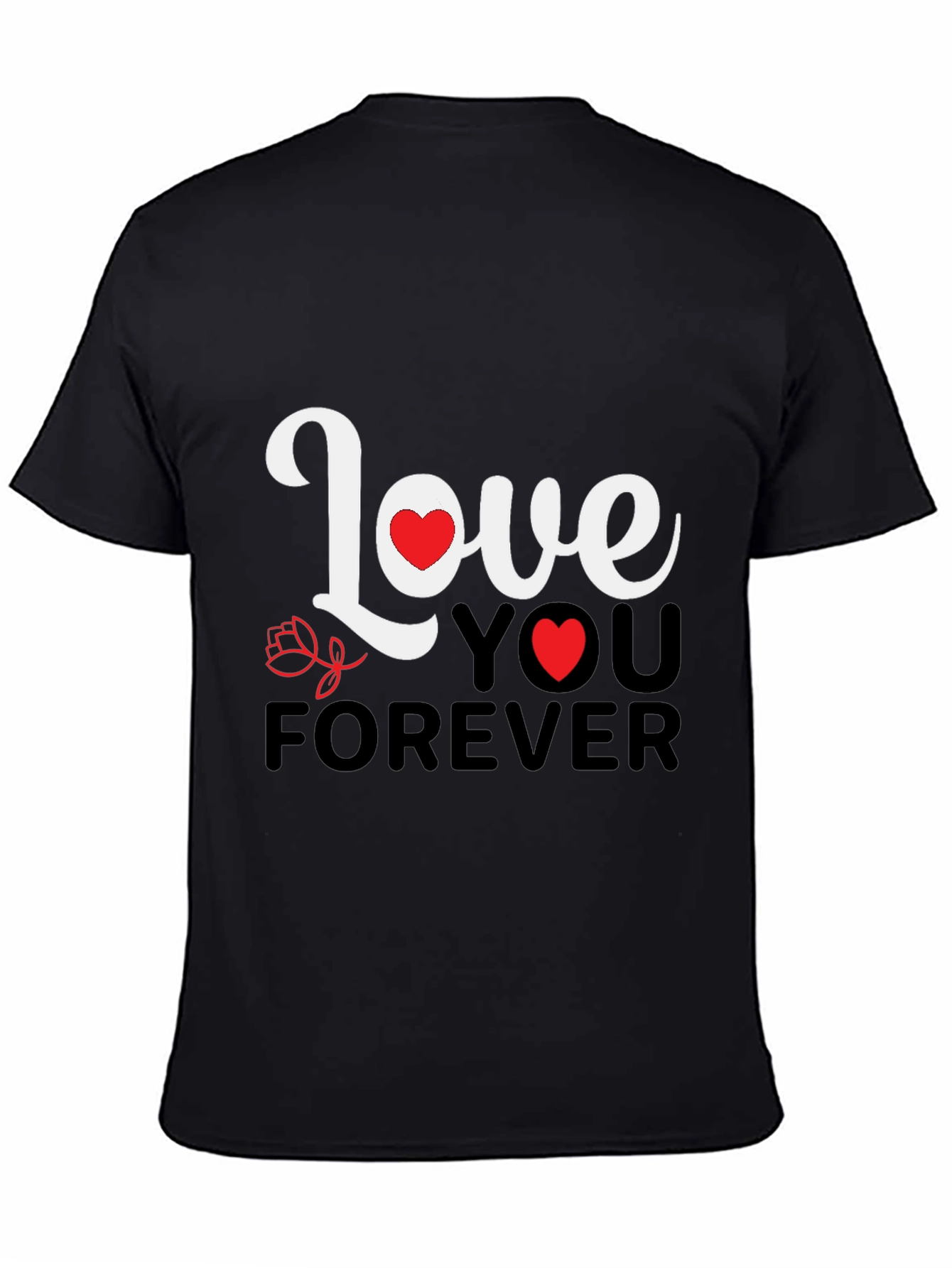 Love You Forever Graphic Tee - Black