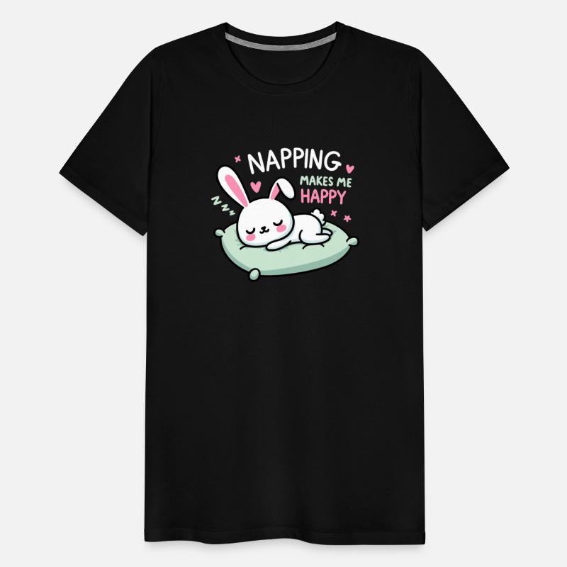 Napping Makes Me Very Happy. Cute Rabbit