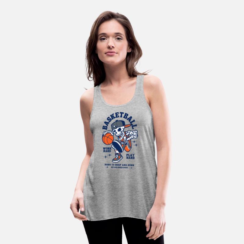 Navy and Orange Illustration Skull Basketball
