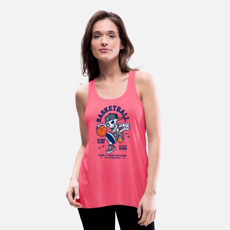 Navy and Orange Illustration Skull Basketball