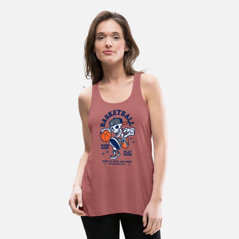 Navy and Orange Illustration Skull Basketball