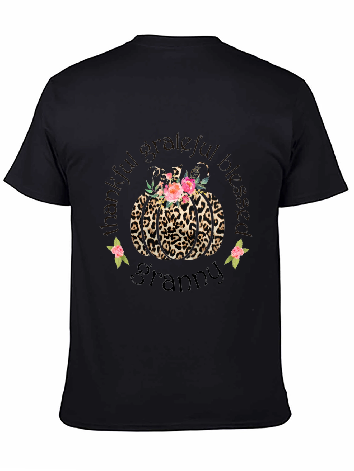 Leopard Pumpkin Granny Graphic T-Shirt