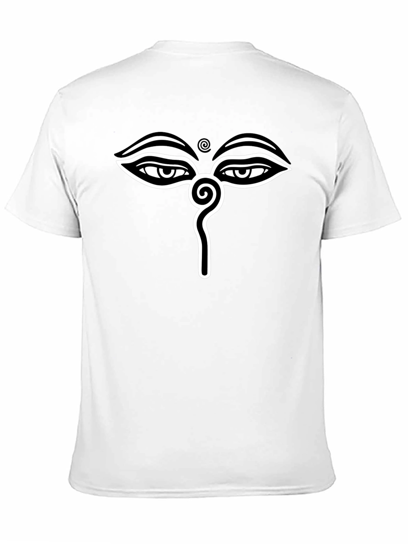 Eye of Buddha Graphic Tee - Black Cotton Blend