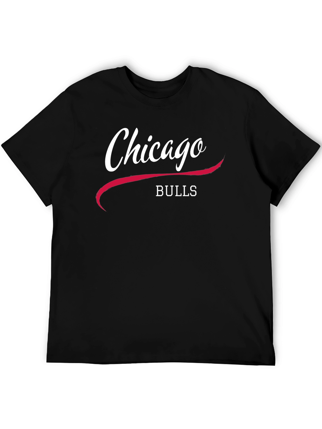 Chicago Bulls Graphic Tee - Classic Black Cotton Shirt