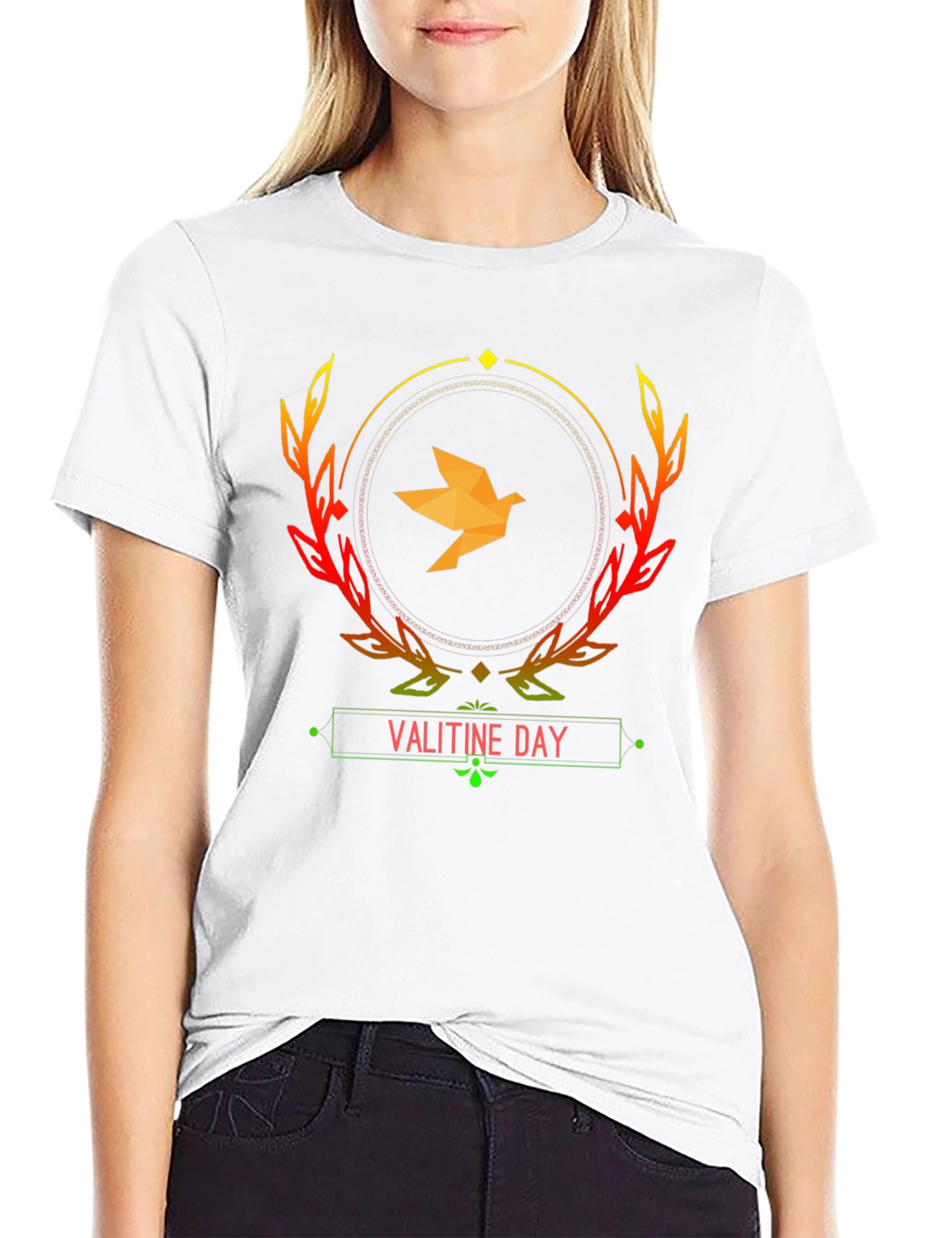 Valitine Day Graphic Tee - Black Casual Shirt