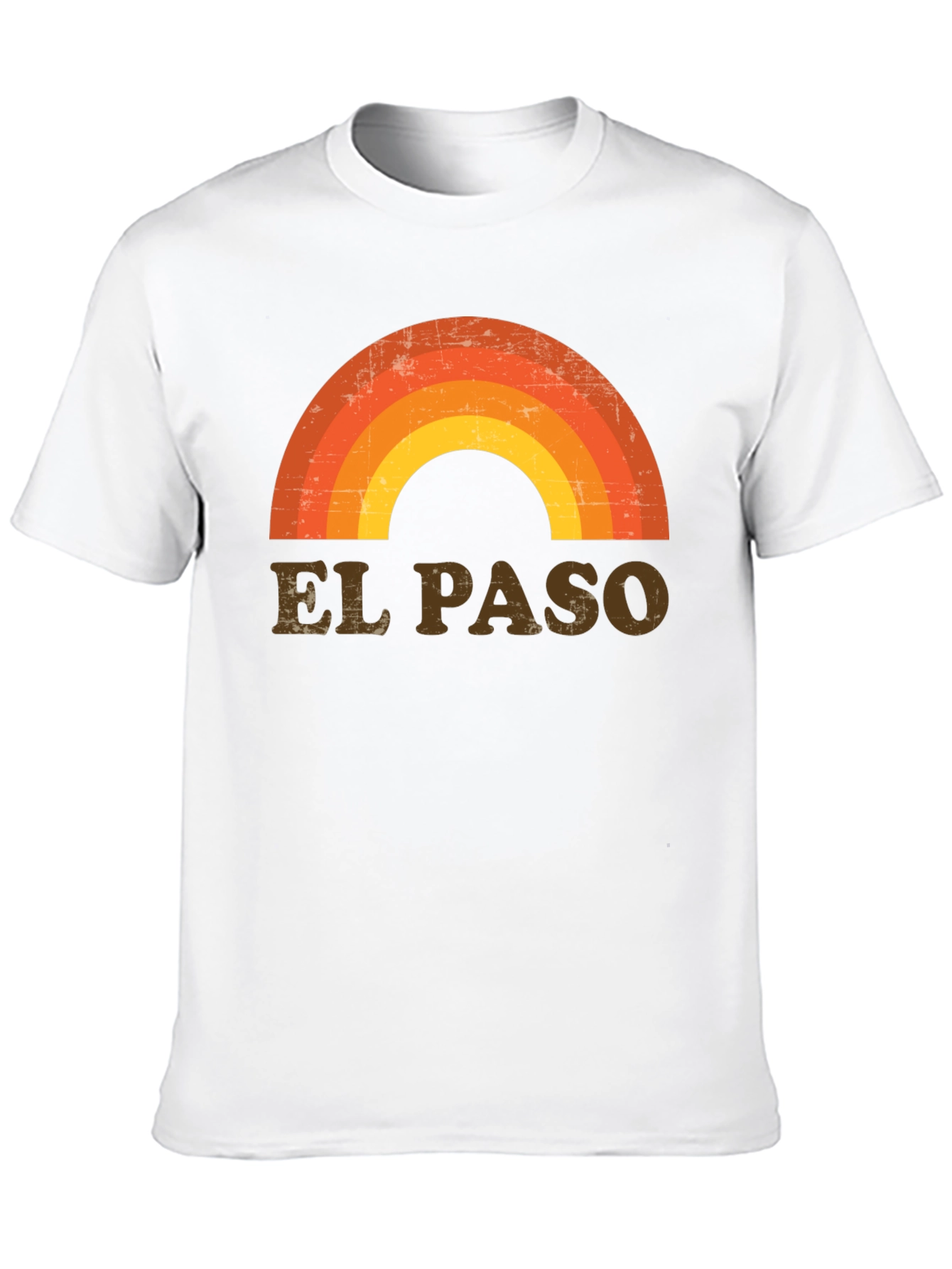 Retro El Paso Rainbow Graphic T-Shirt