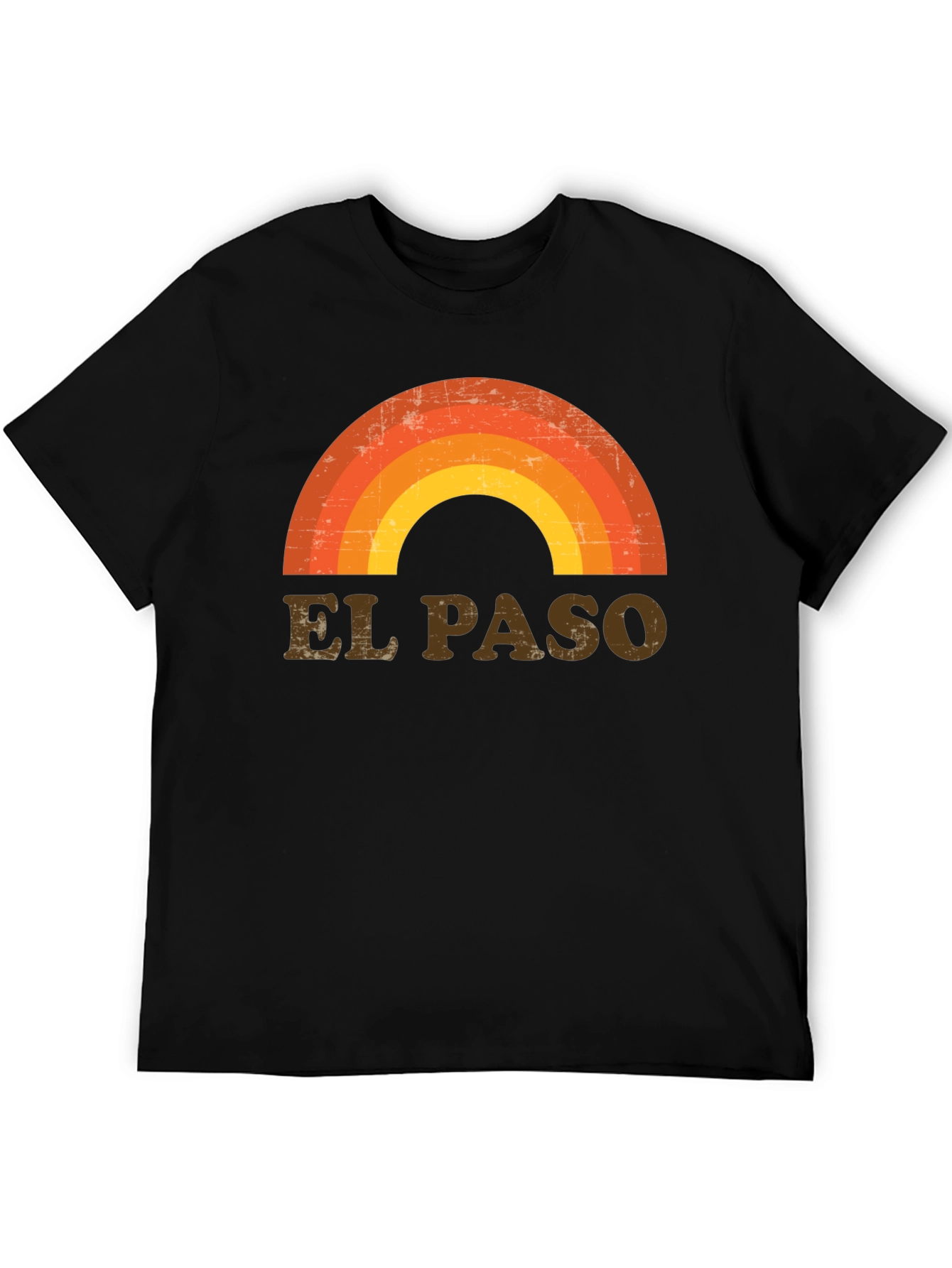 Retro El Paso Rainbow Graphic T-Shirt