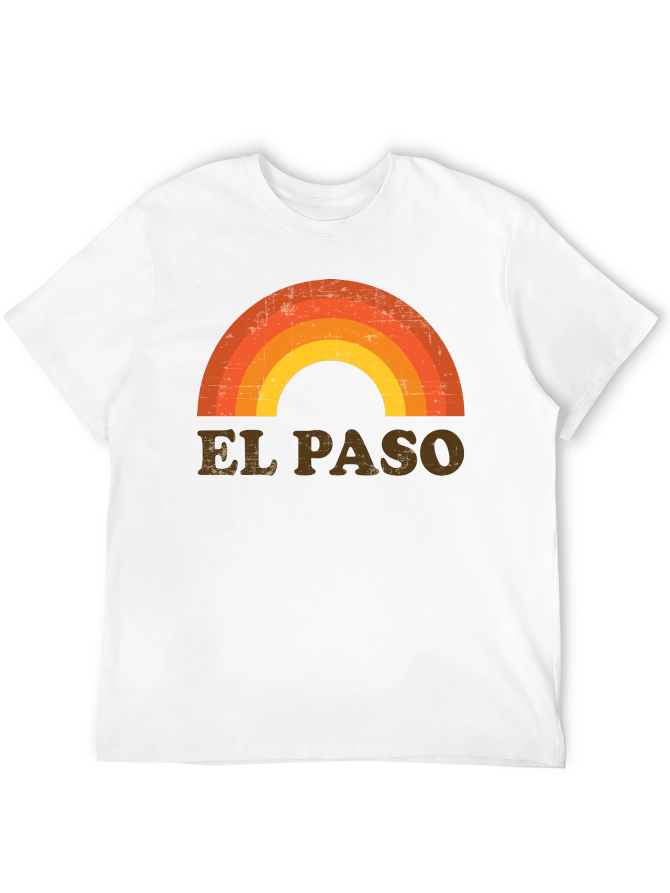 Retro El Paso Rainbow Graphic T-Shirt