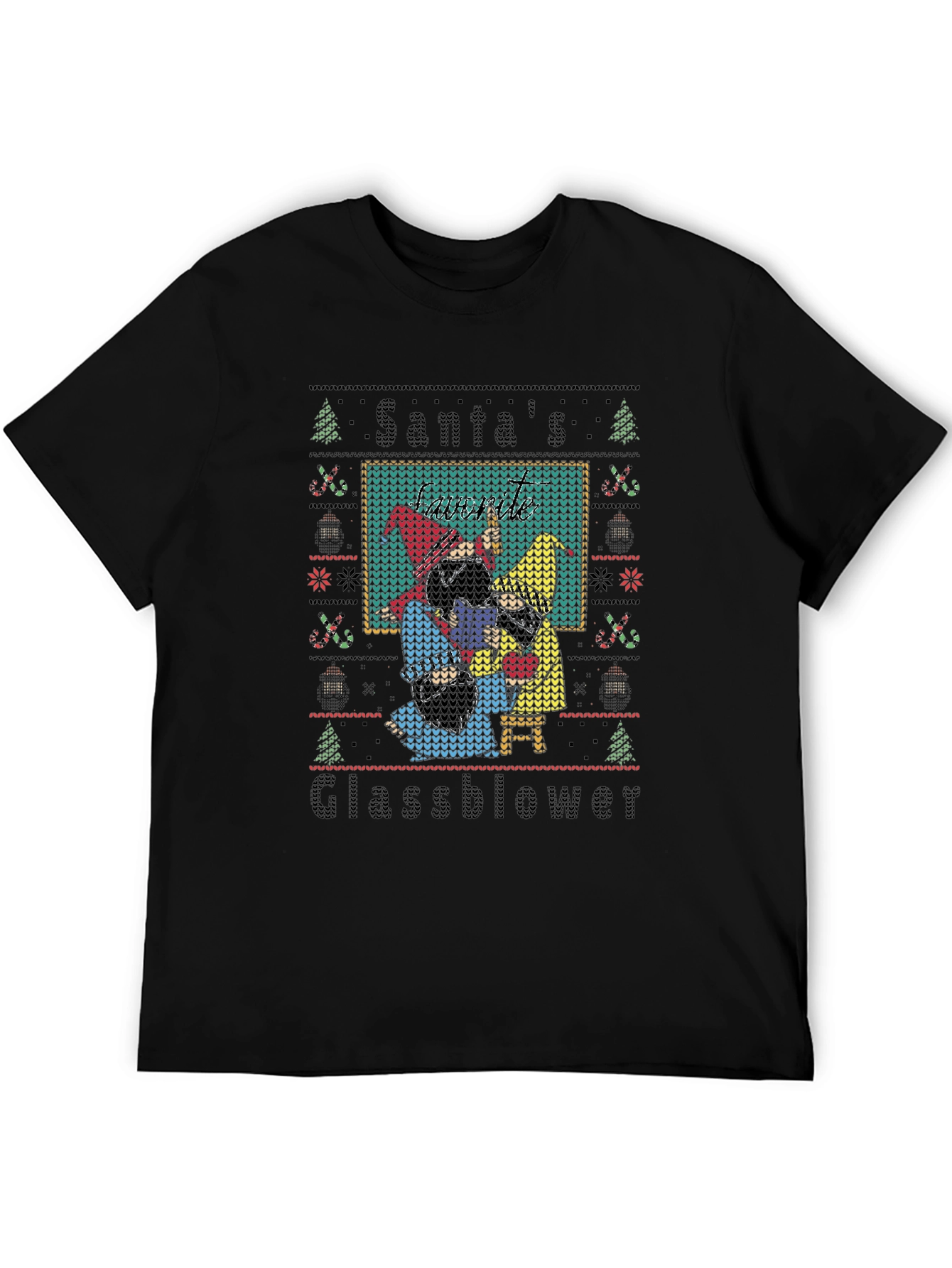 Santas Glassblower Ugly Christmas Sweater T-Shirt