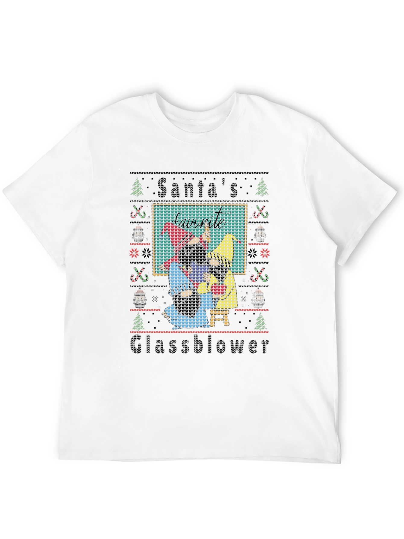 Santas Glassblower Ugly Christmas Sweater T-Shirt