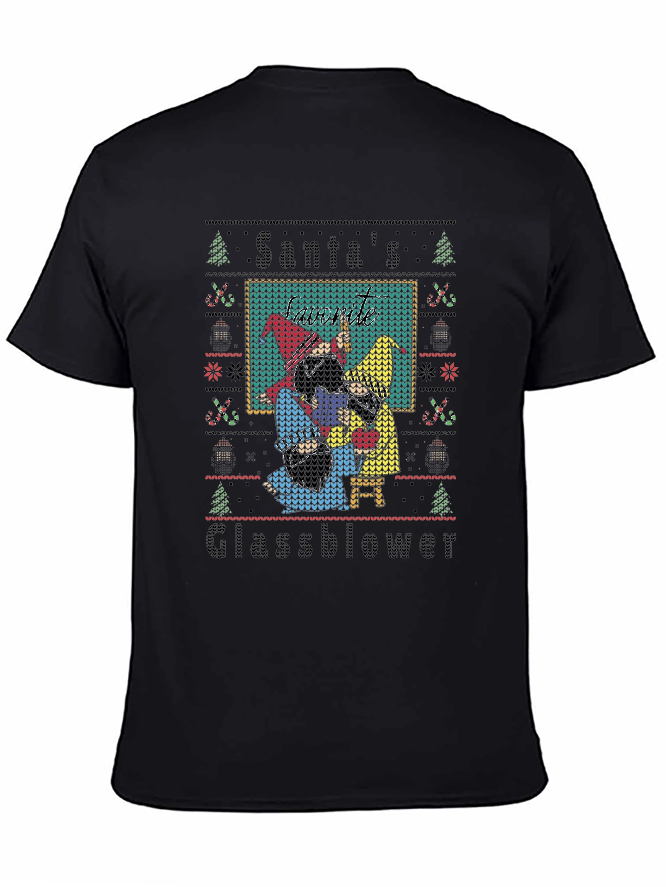 Santas Glassblower Ugly Christmas Sweater T-Shirt