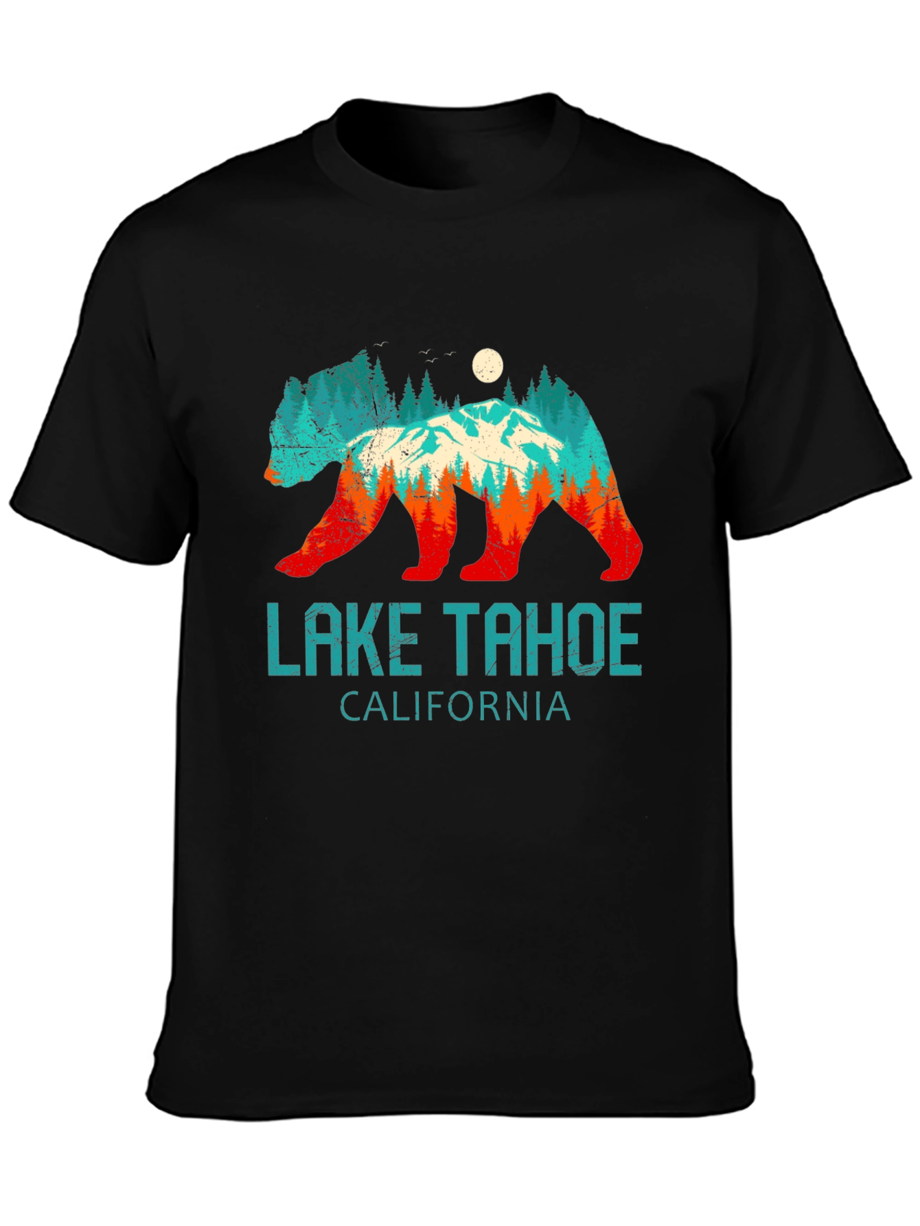 Lake Tahoe California Bear Graphic Tee
