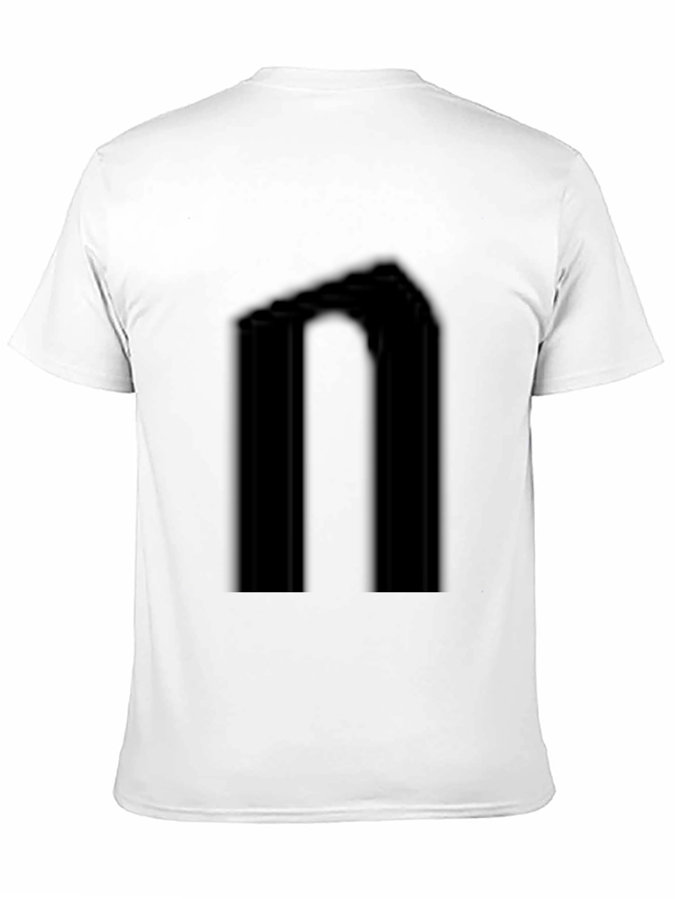 Black Graphic Print Mens Tee