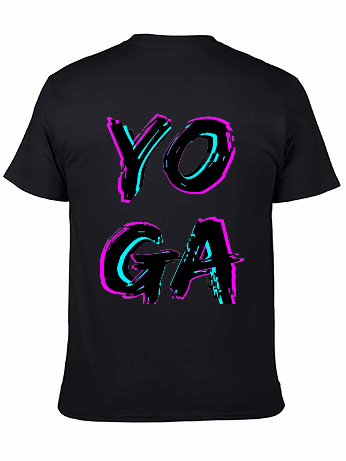 Yoga Glitch Tee - Stylish Fitness Apparel