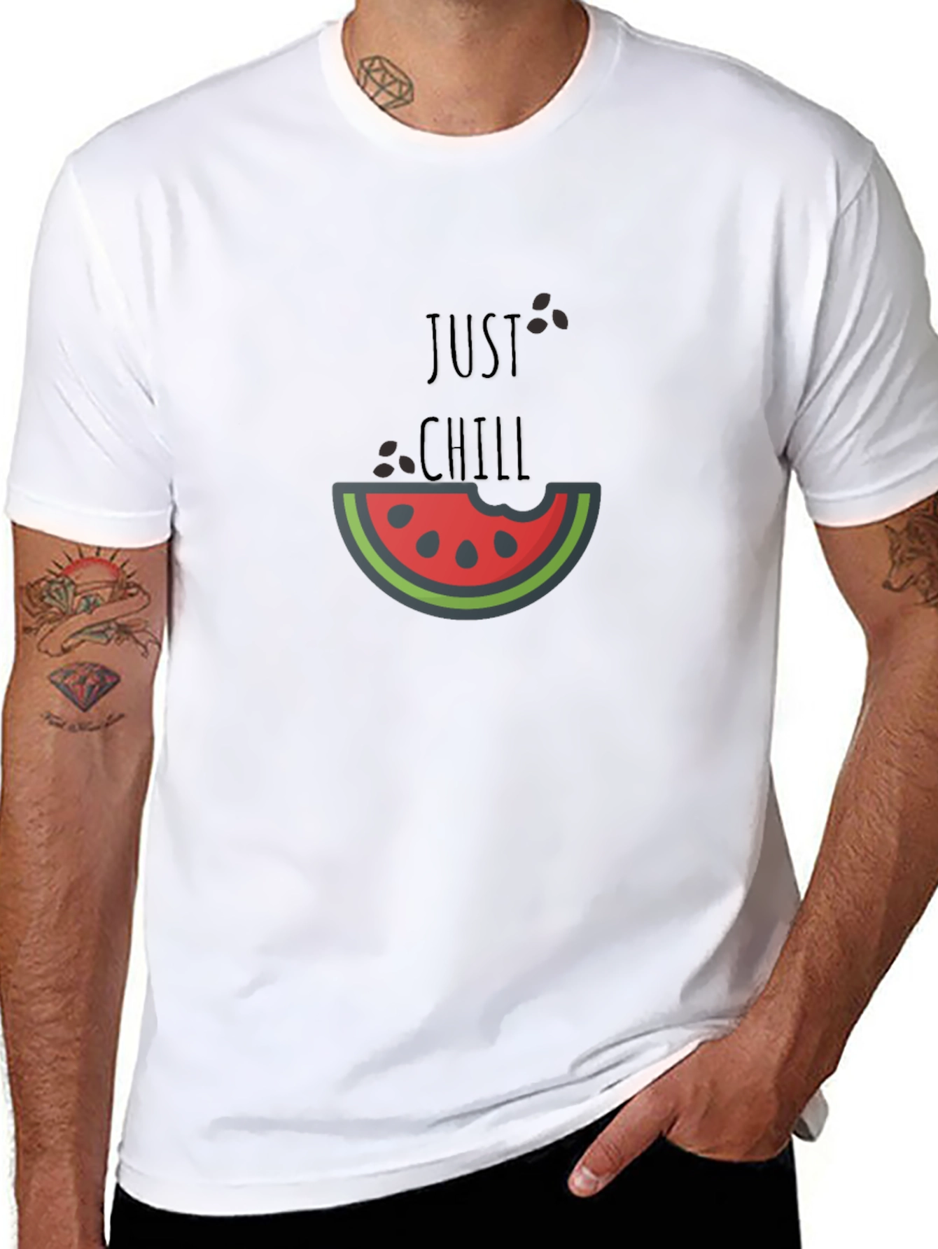 Just Chill Watermelon Graphic Tee