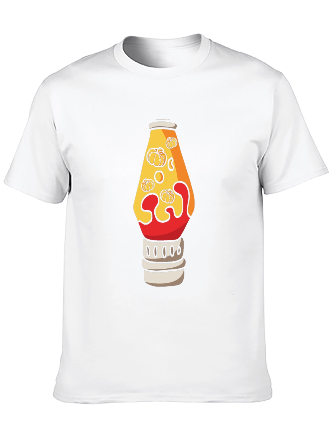 Pumpkin Lava Lamp Graphic Tee - Halloween Shirt