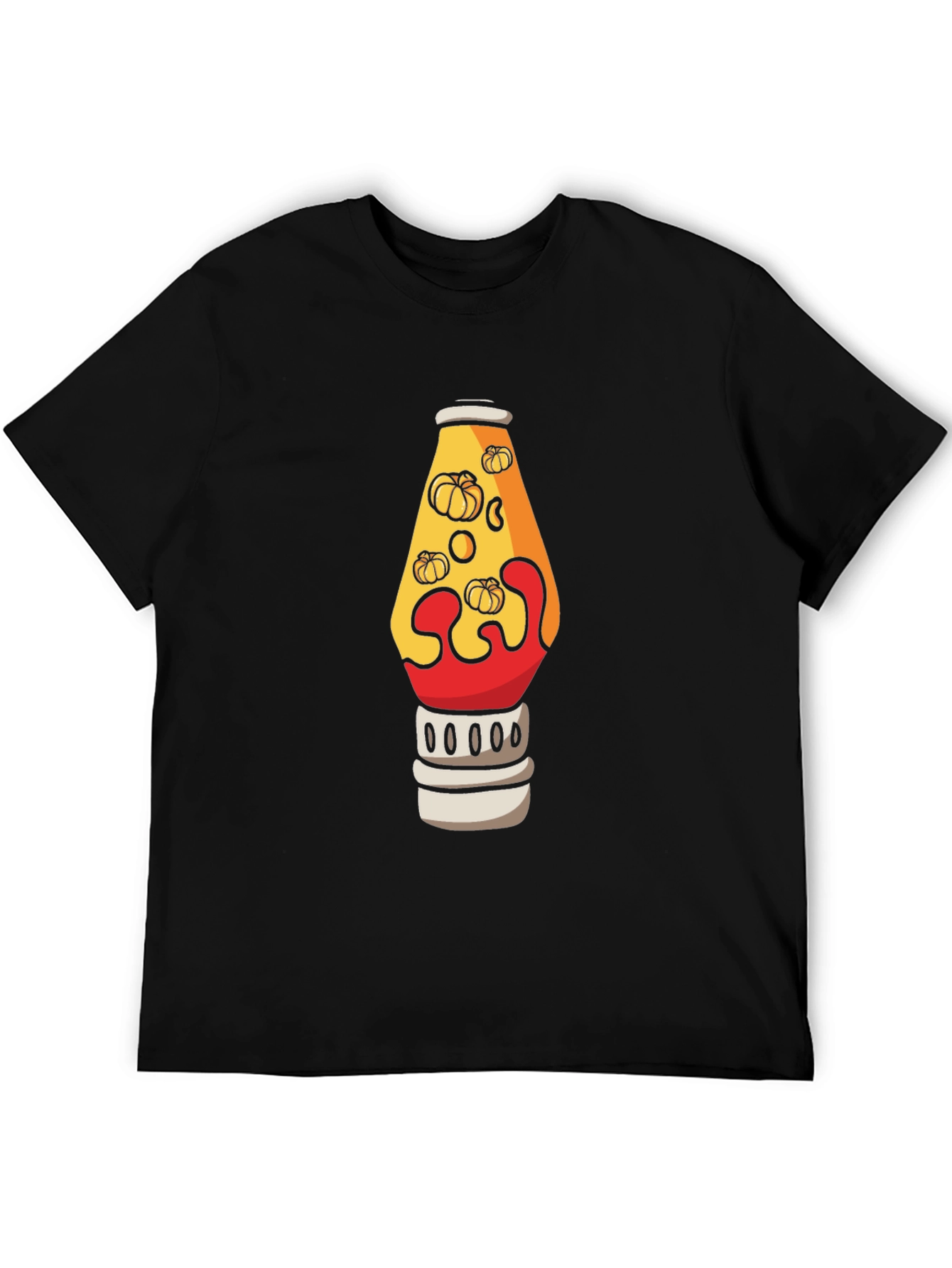 Pumpkin Lava Lamp Graphic Tee - Halloween Shirt