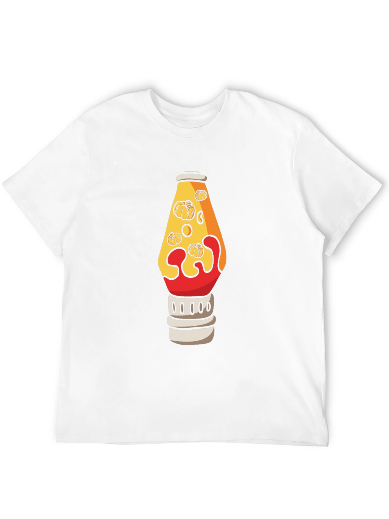 Pumpkin Lava Lamp Graphic Tee - Halloween Shirt