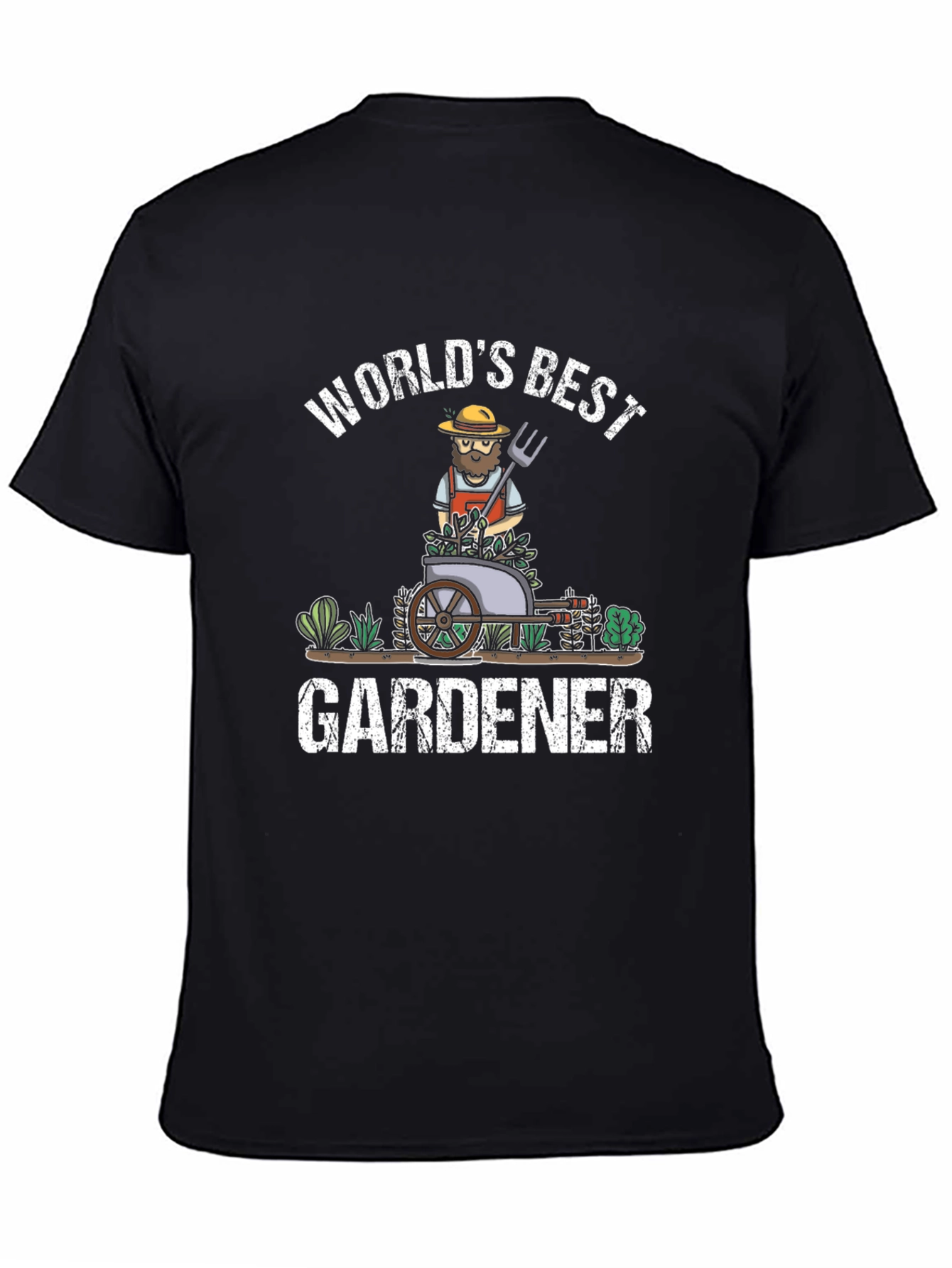 Worlds Best Gardener T-Shirt - Black