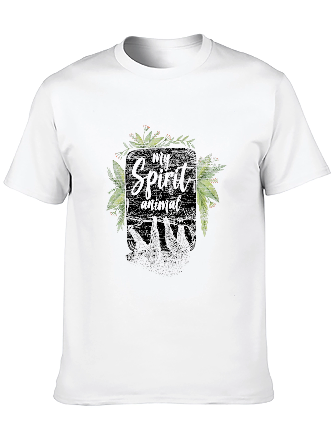 My Spirit Animal Sloth Black T-Shirt