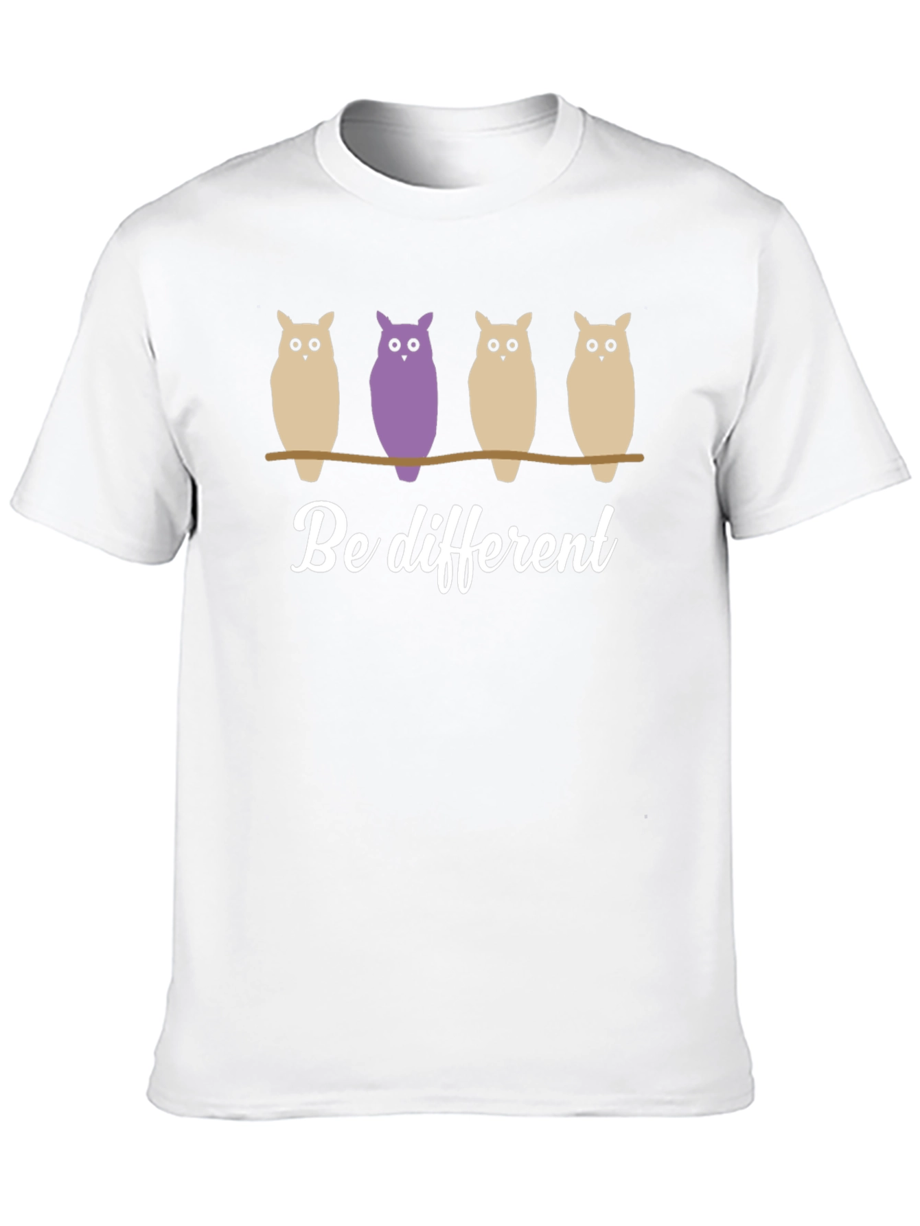 Be Different Owl Graphic T-Shirt - Unique & Stylish