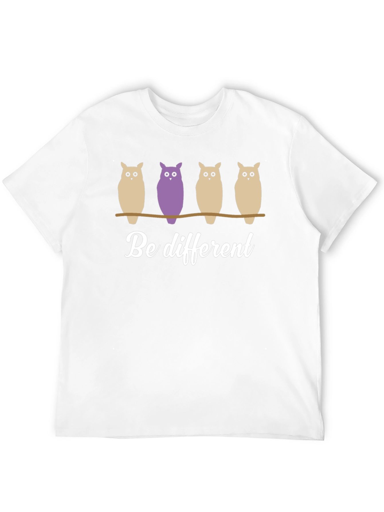 Be Different Owl Graphic T-Shirt - Unique & Stylish