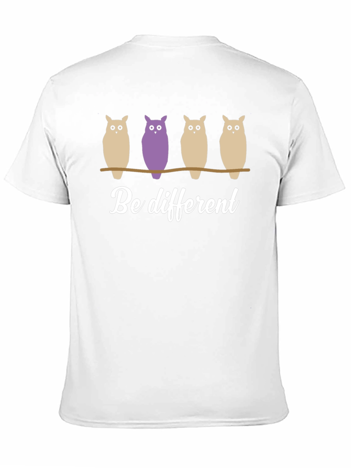Be Different Owl Graphic T-Shirt - Unique & Stylish