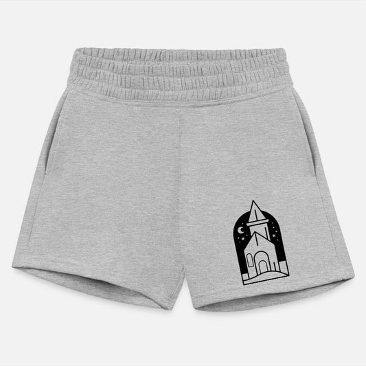 Night time church with steeple