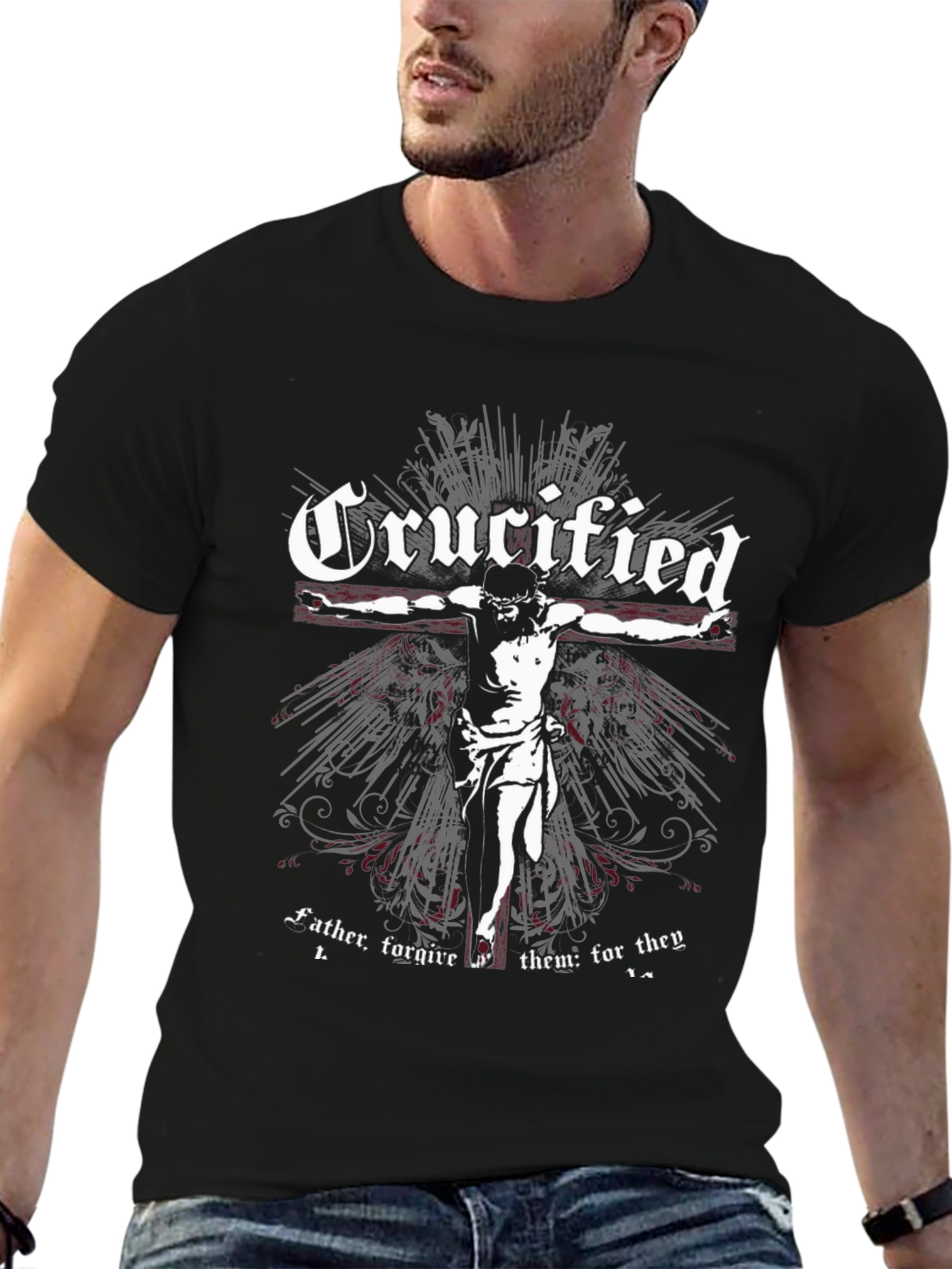 Crucified Graphic T-Shirt - Religious Statement