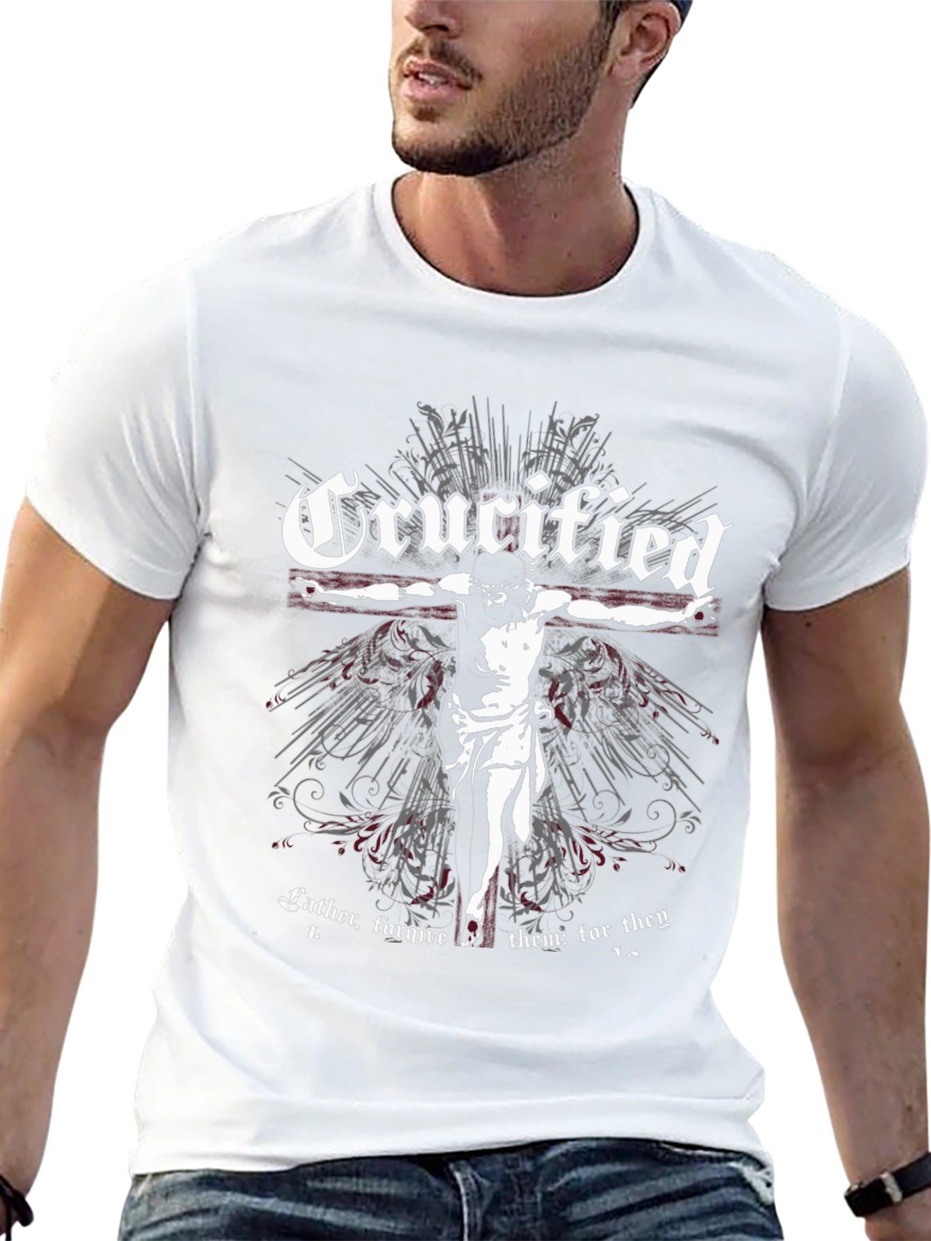 Crucified Graphic T-Shirt - Religious Statement