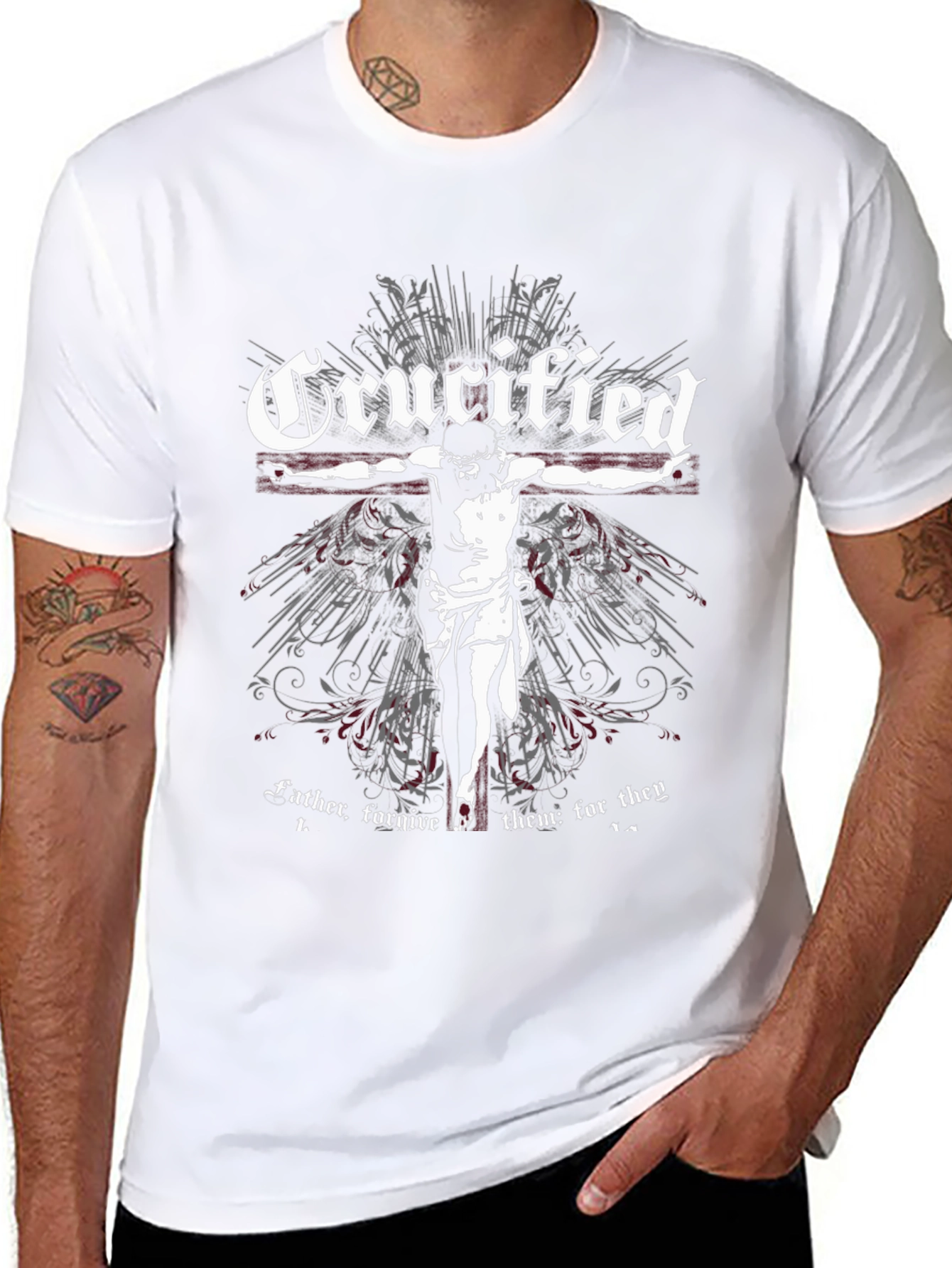 Crucified Graphic T-Shirt - Religious Statement
