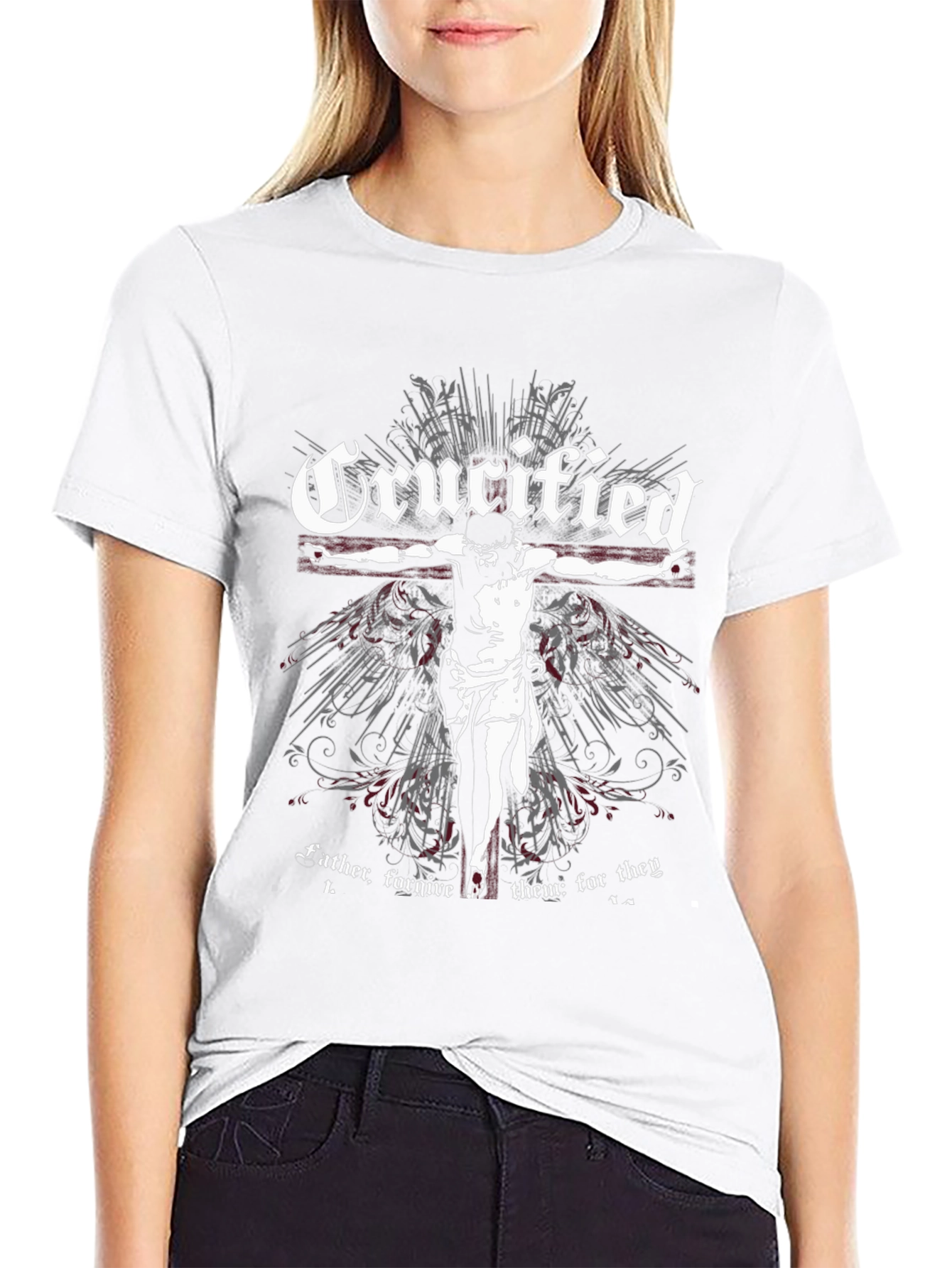 Crucified Graphic T-Shirt - Religious Statement
