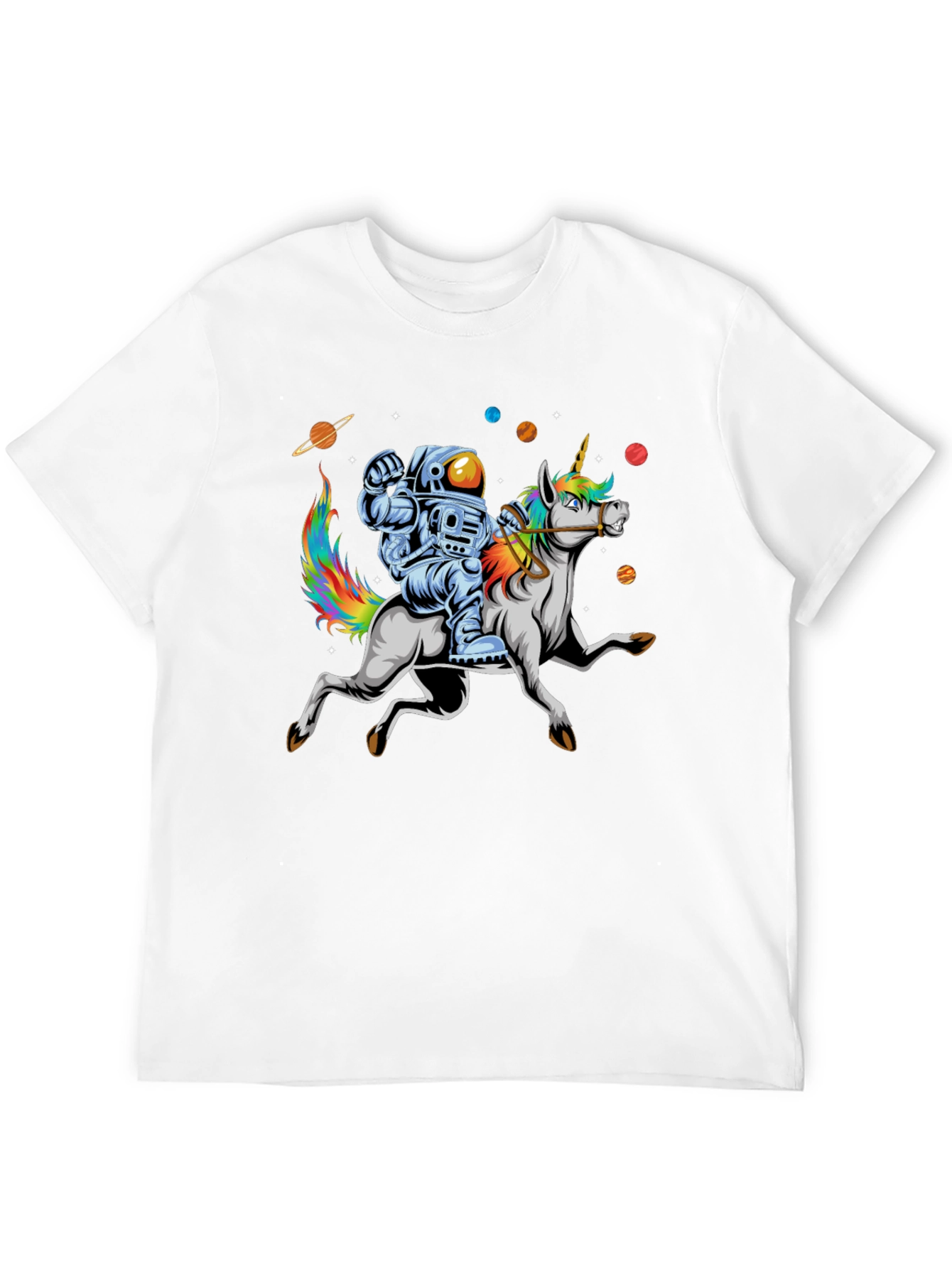 Astronaut Riding Unicorn T-Shirt