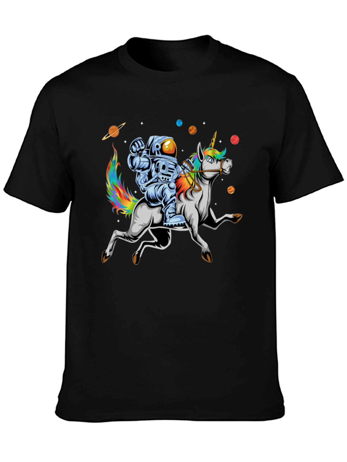 Astronaut Riding Unicorn T-Shirt