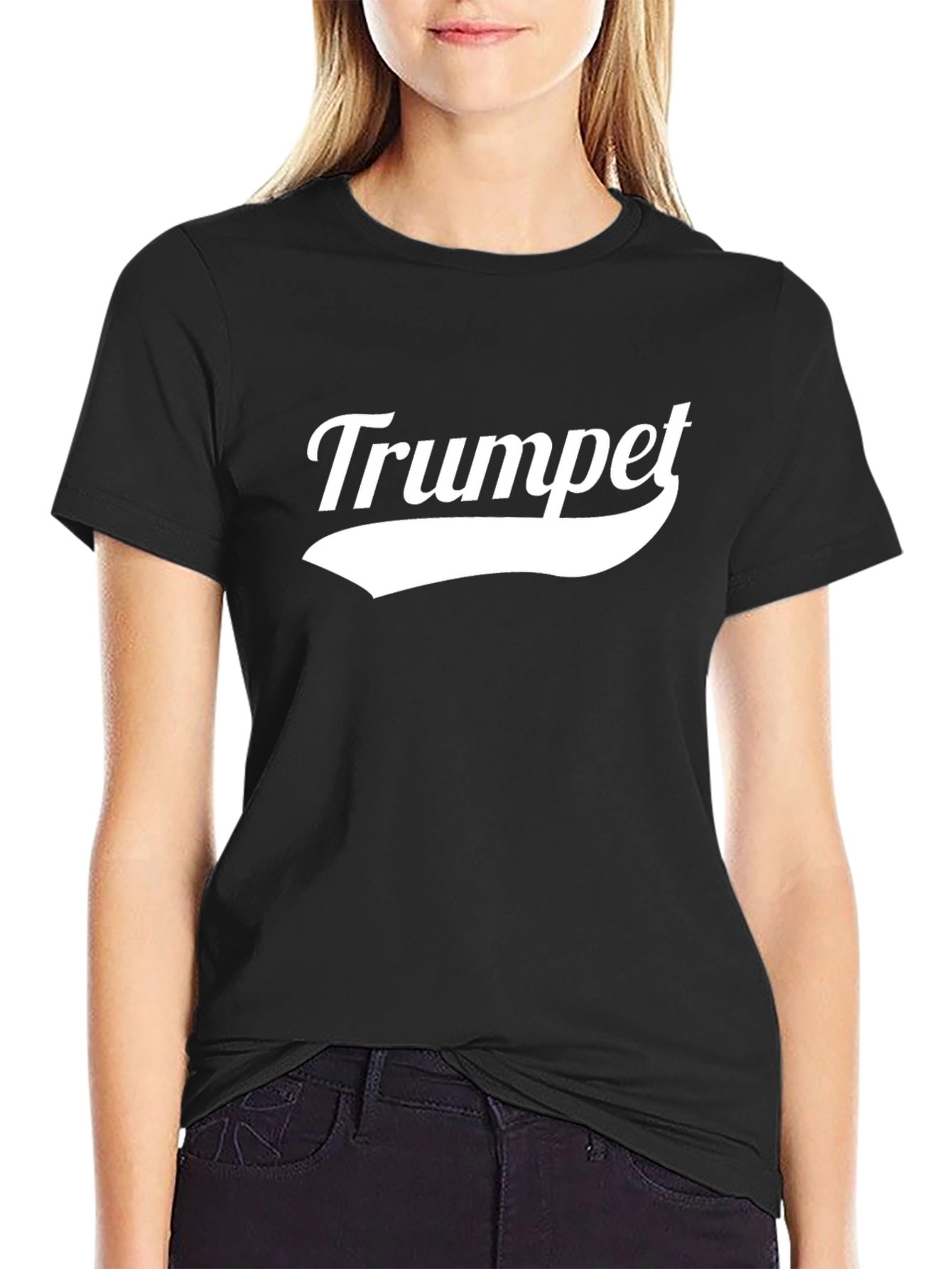 Trumpet Graphic T-Shirt - Black