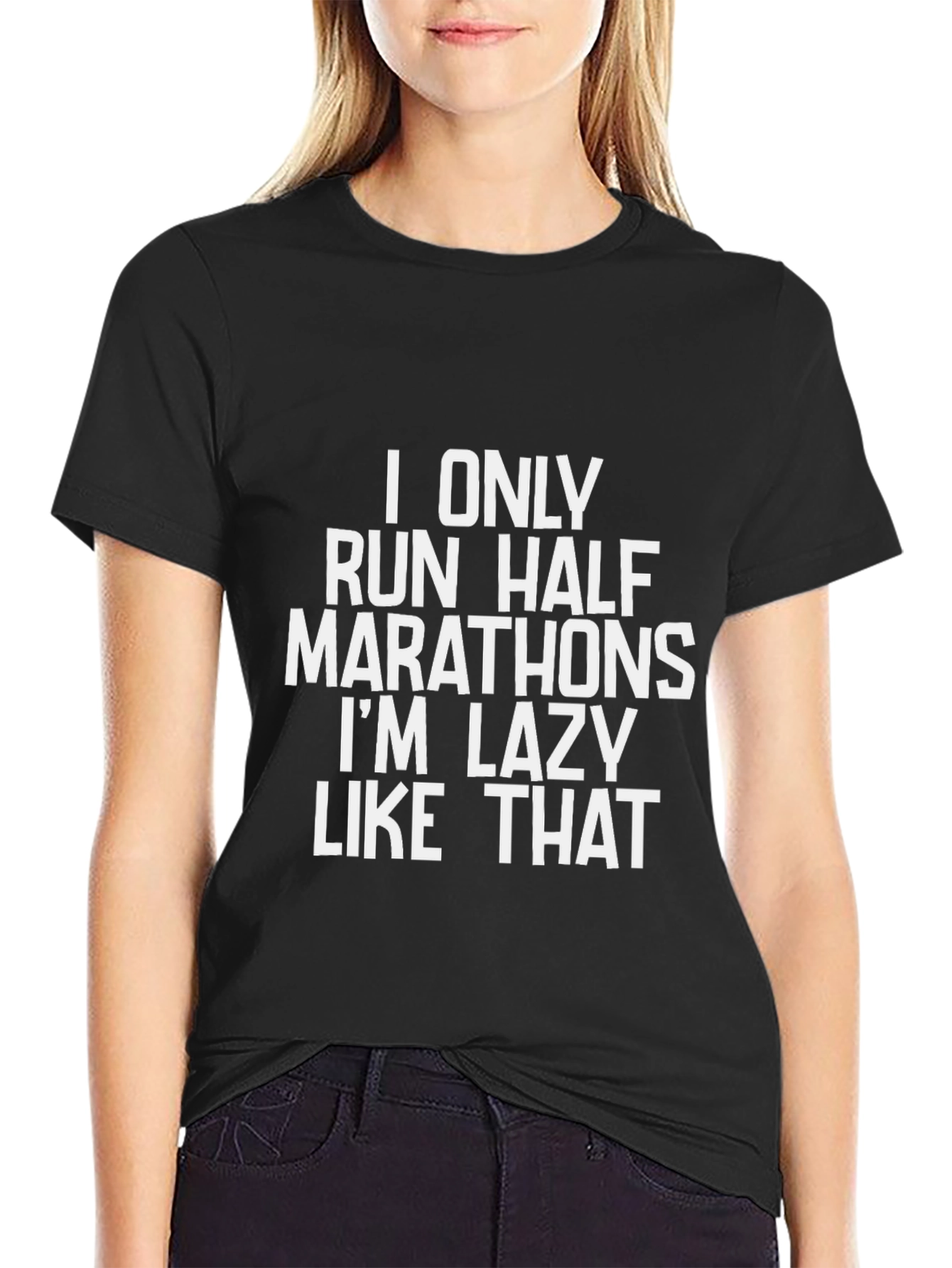 Funny Run Half Marathon Lazy T-Shirt