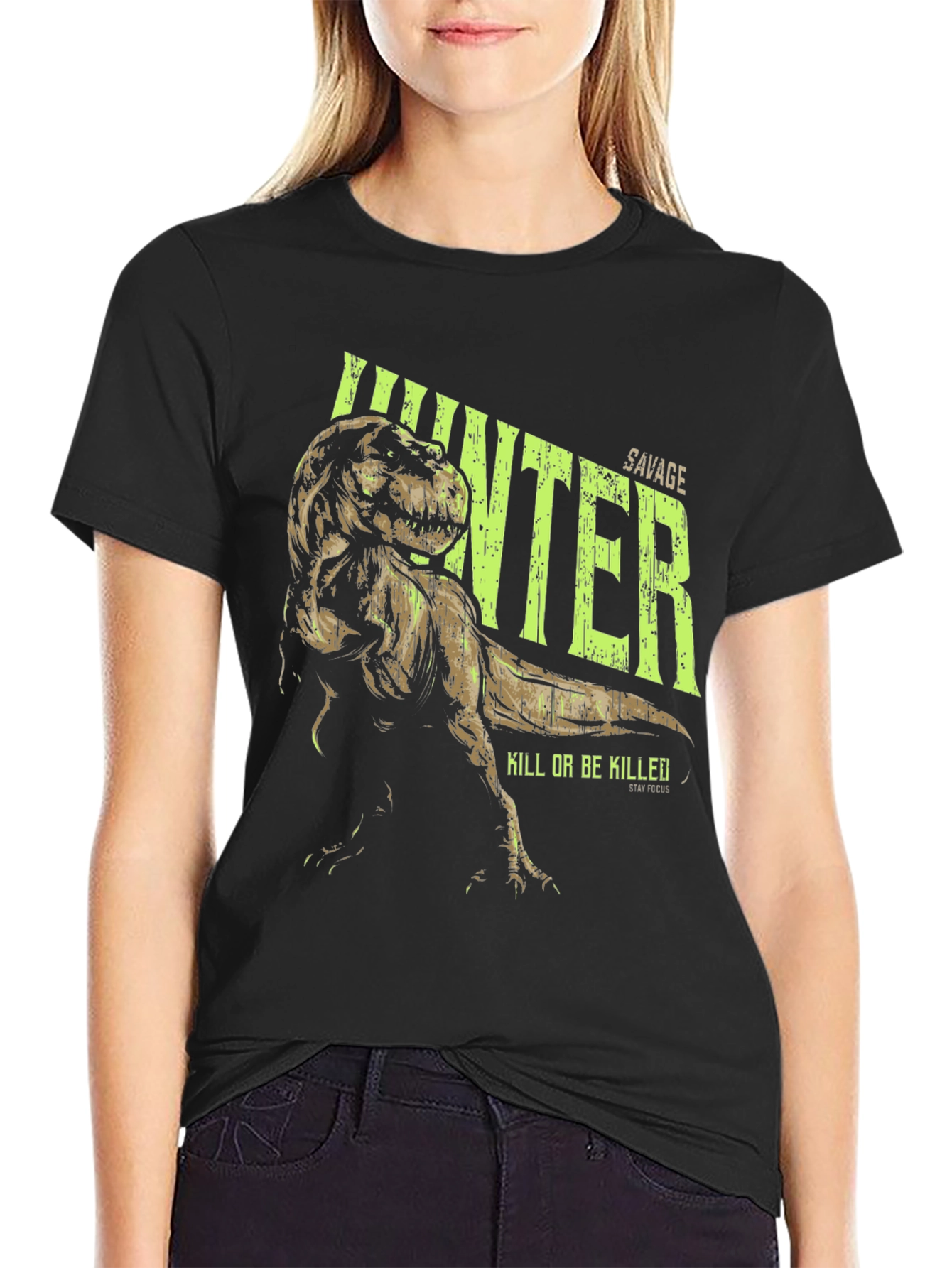 Savage Hunter T-Rex Graphic T-Shirt