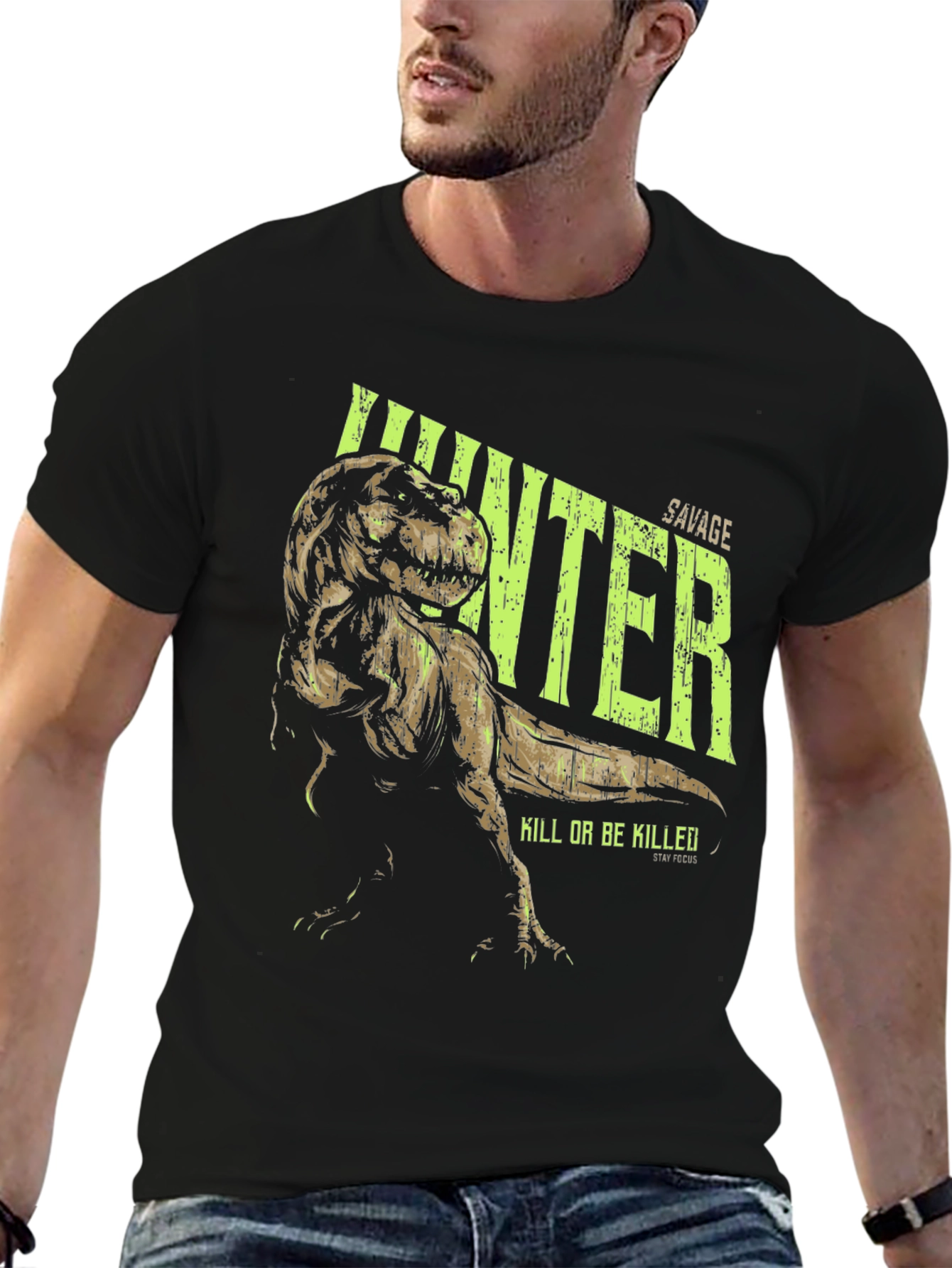Savage Hunter T-Rex Graphic T-Shirt