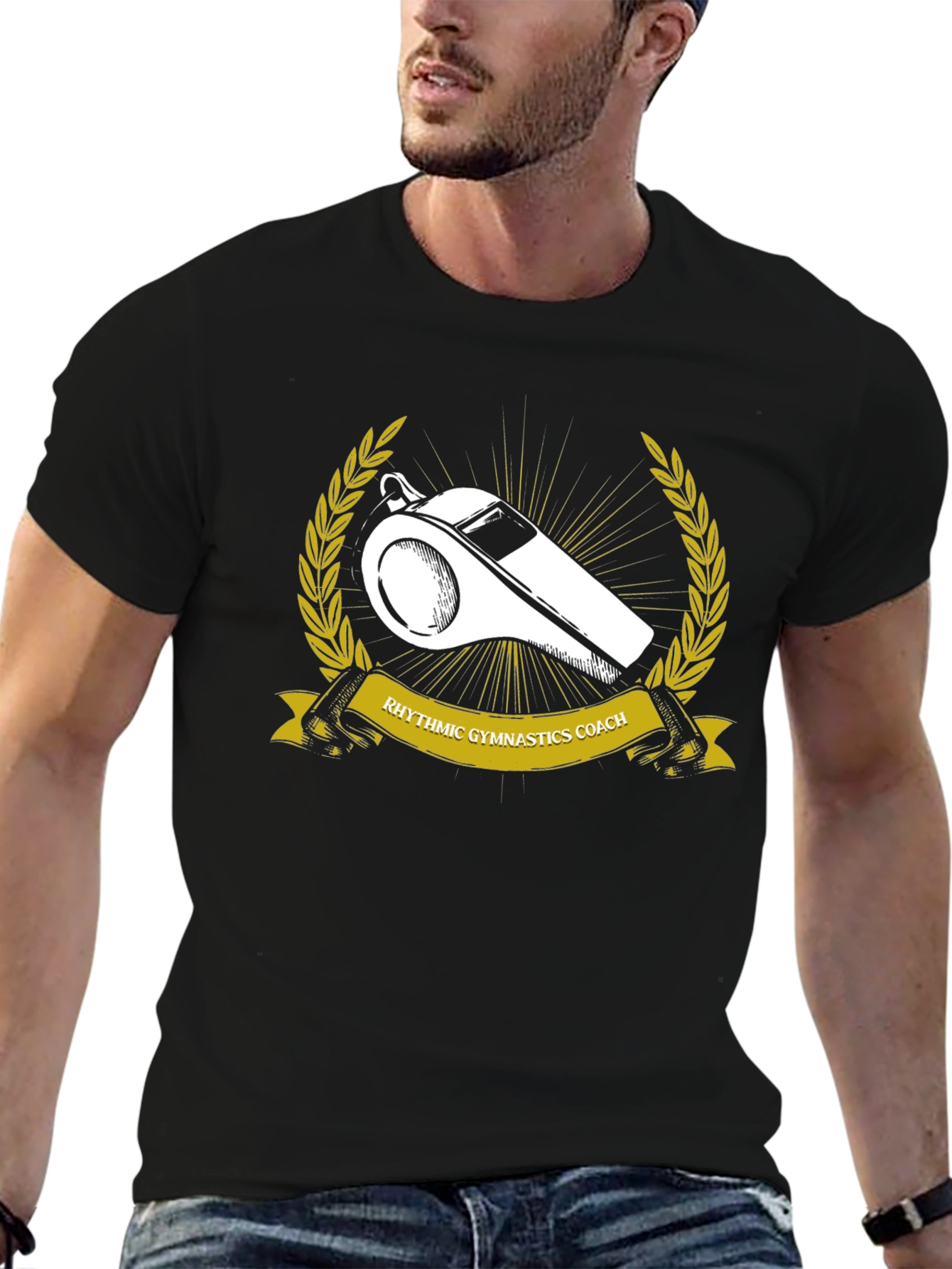 Rhythmic Gymnastics Coach T-Shirt - Whistle Design