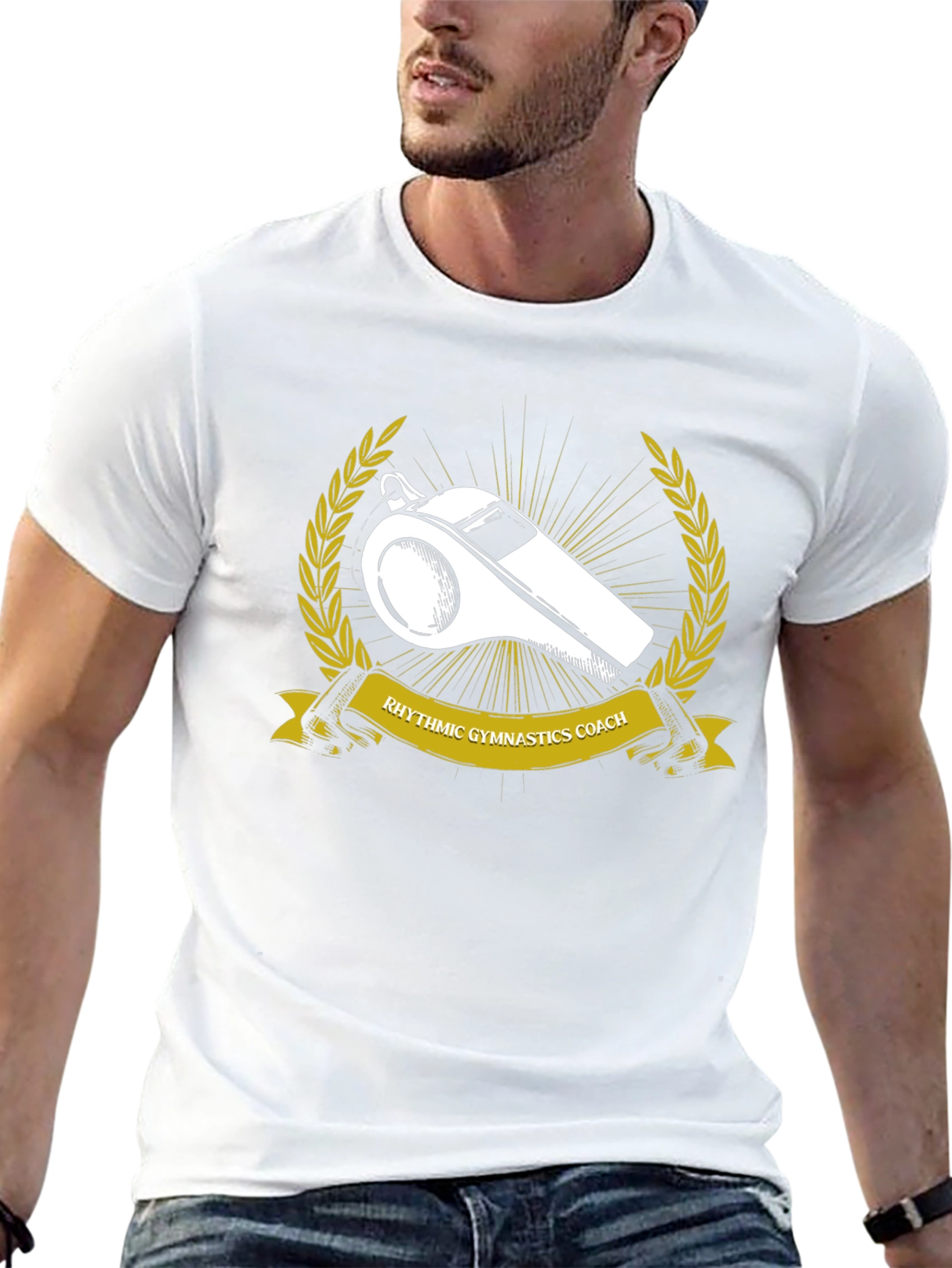 Rhythmic Gymnastics Coach T-Shirt - Whistle Design
