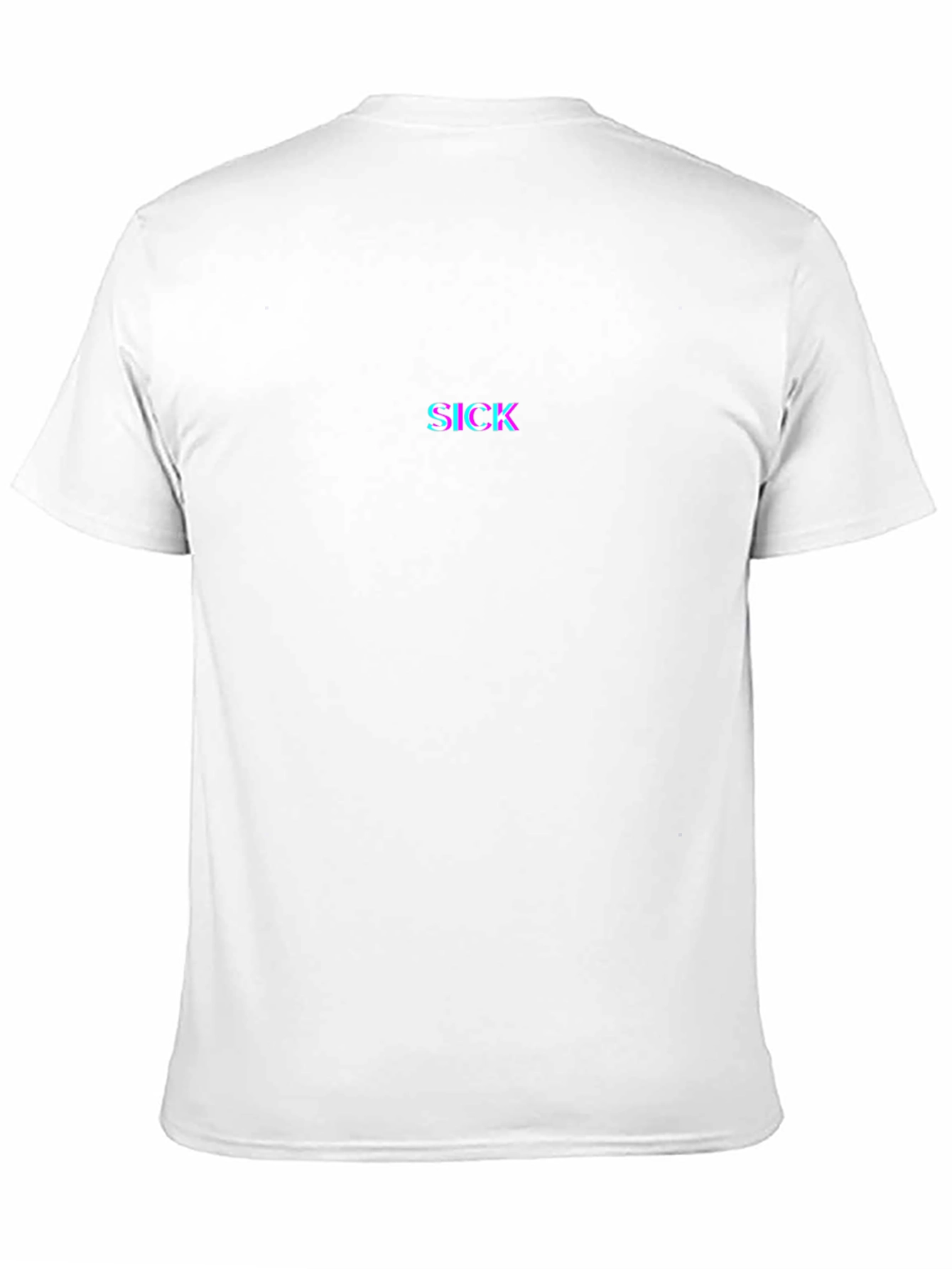 Sick Glitch Graphic Black T-Shirt