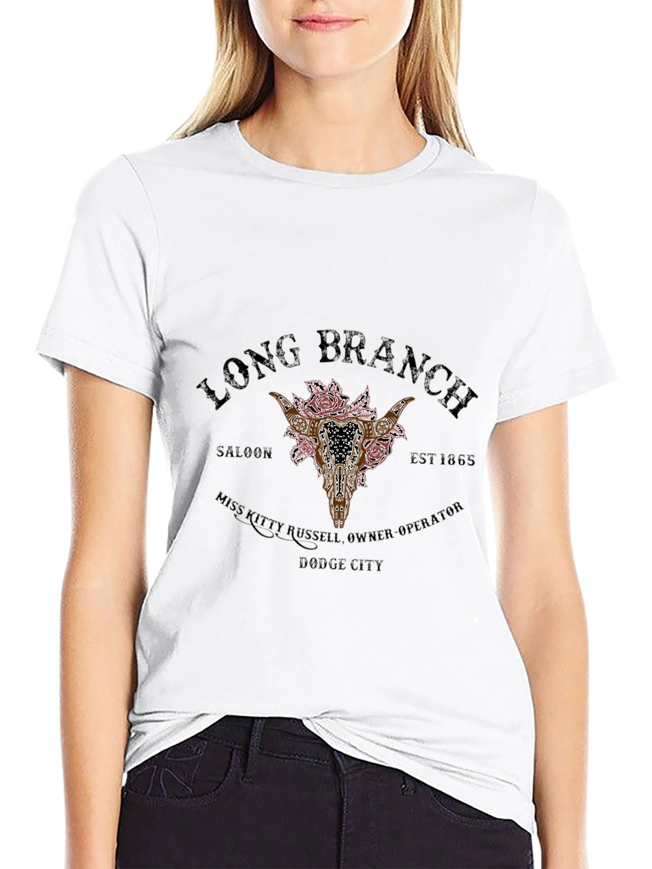 Long Branch Saloon Black Graphic Tee