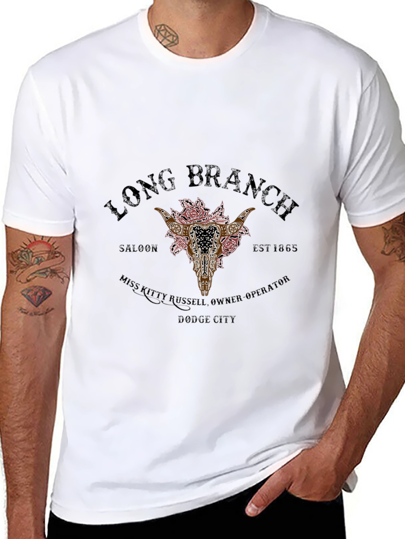 Long Branch Saloon Black Graphic Tee