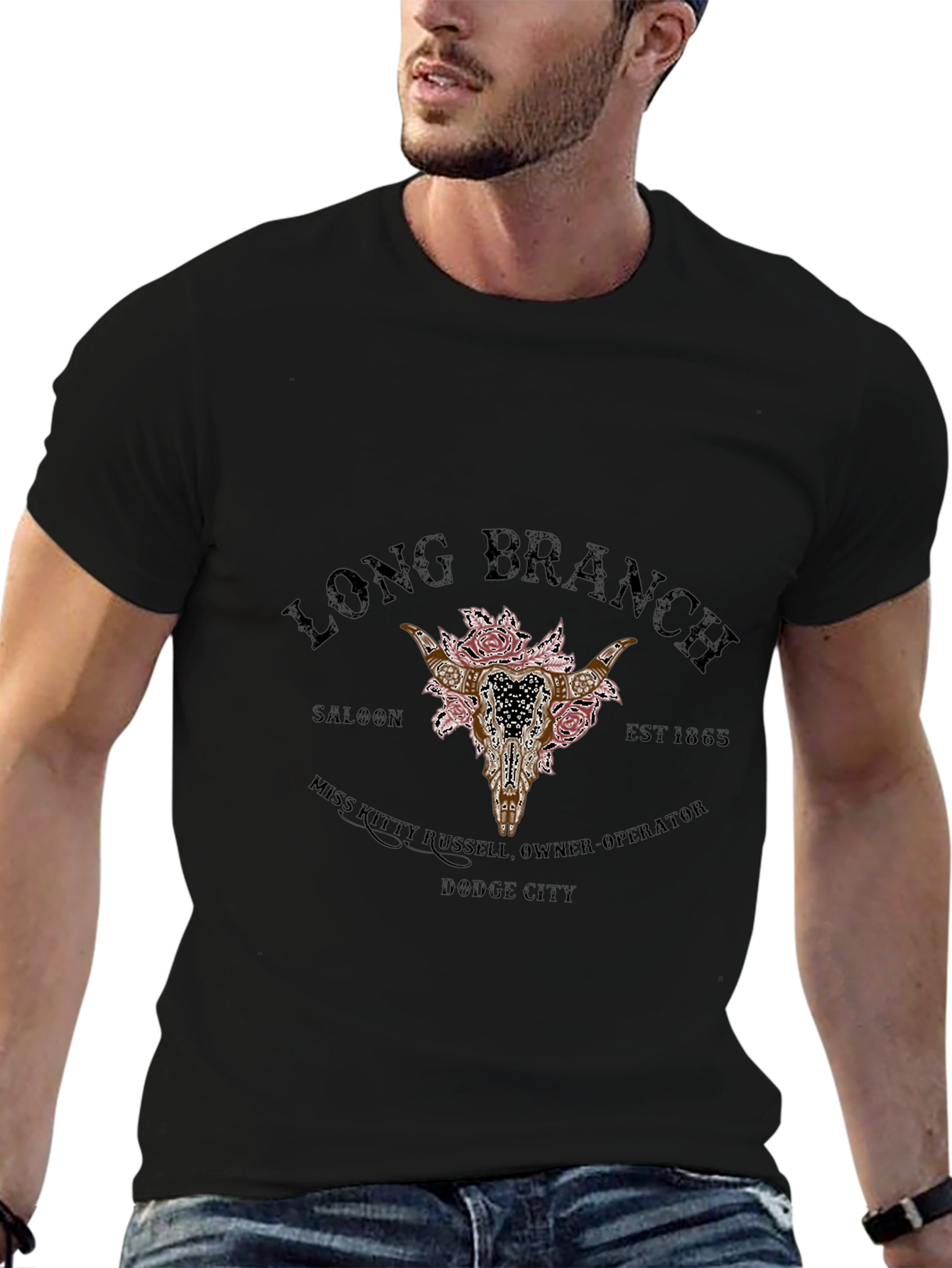 Long Branch Saloon Black Graphic Tee