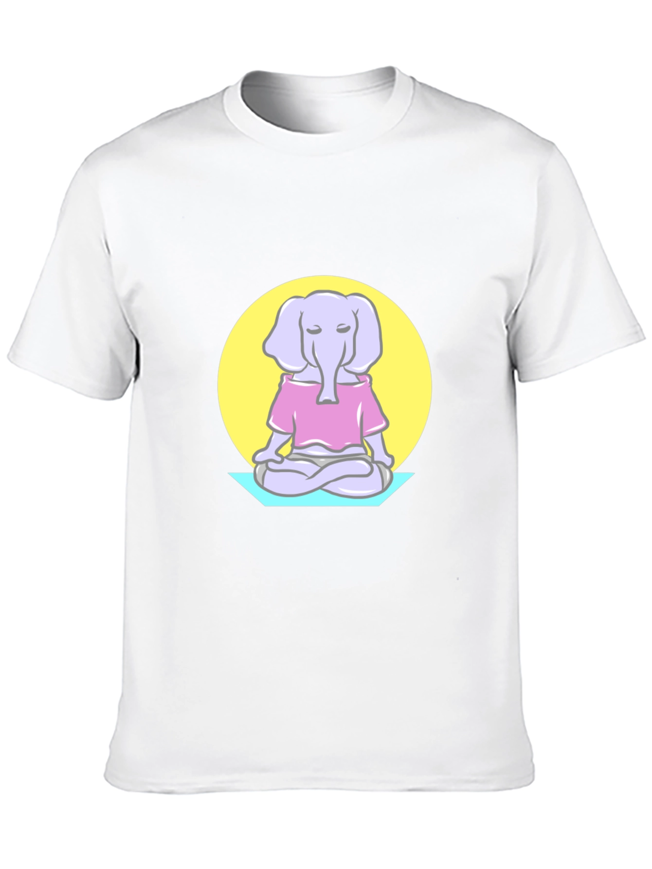 Zen Elephant T-Shirt - Meditating Animal Graphic Tee