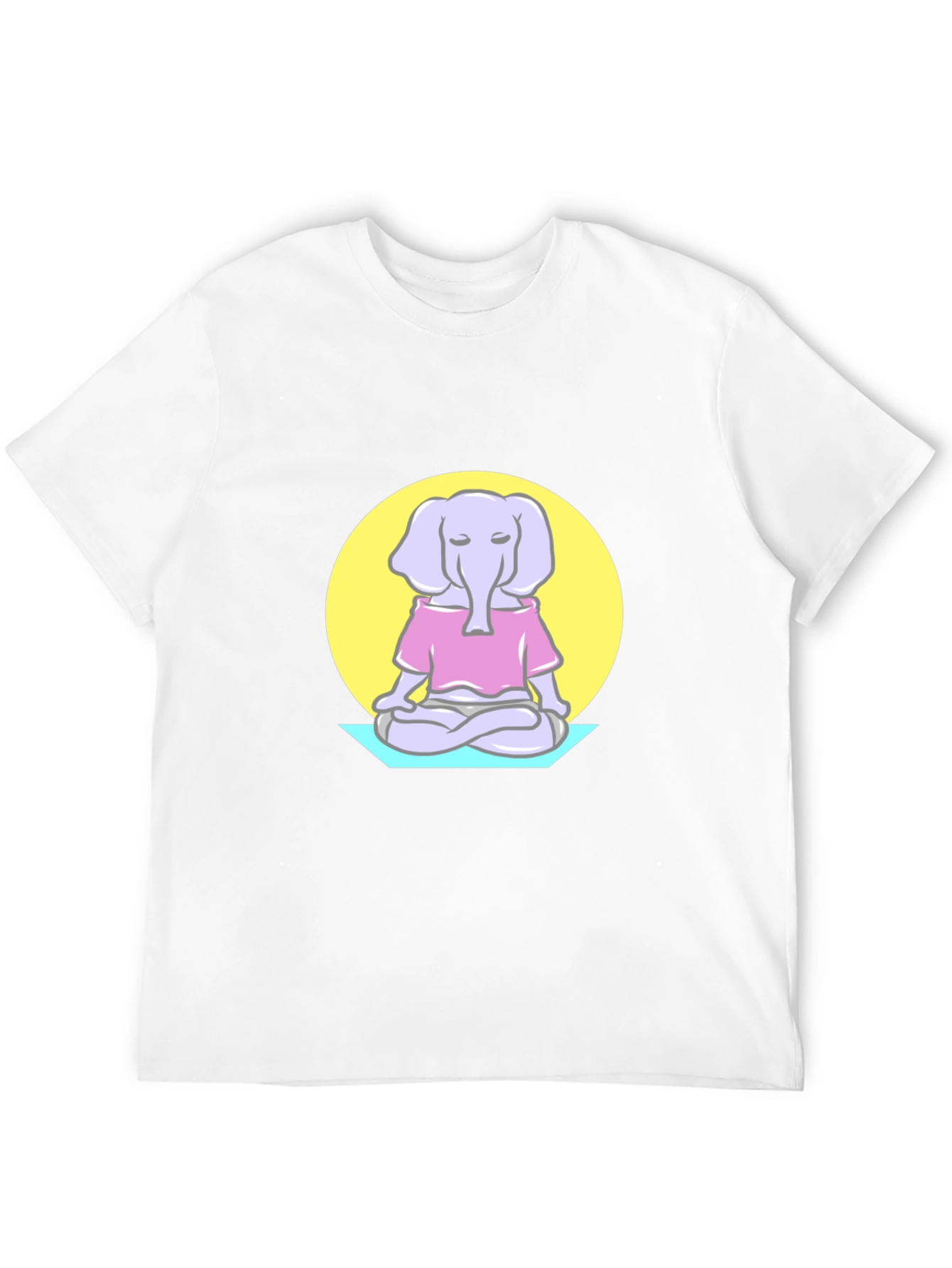 Zen Elephant T-Shirt - Meditating Animal Graphic Tee