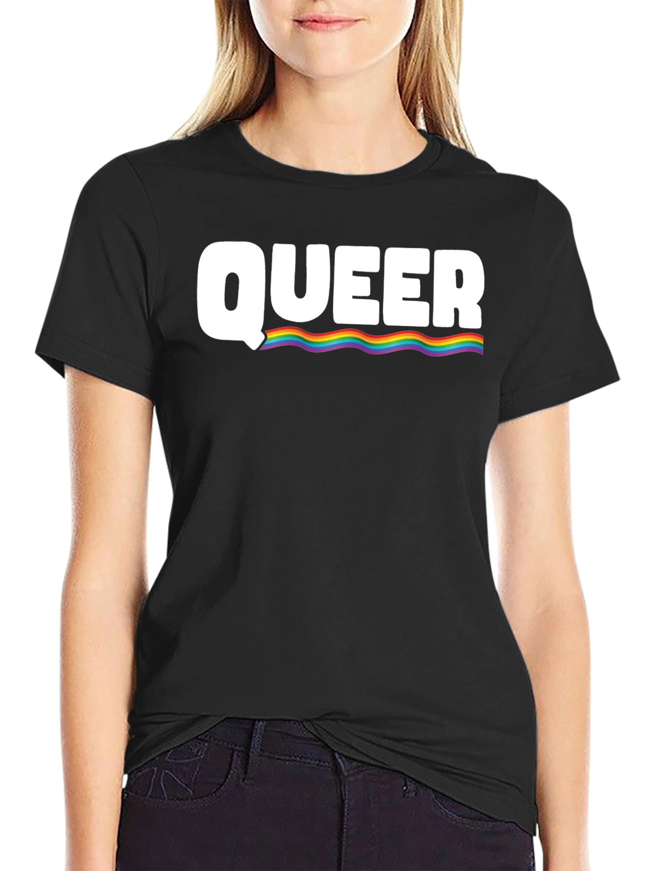 Queer Pride Rainbow Graphic T-Shirt